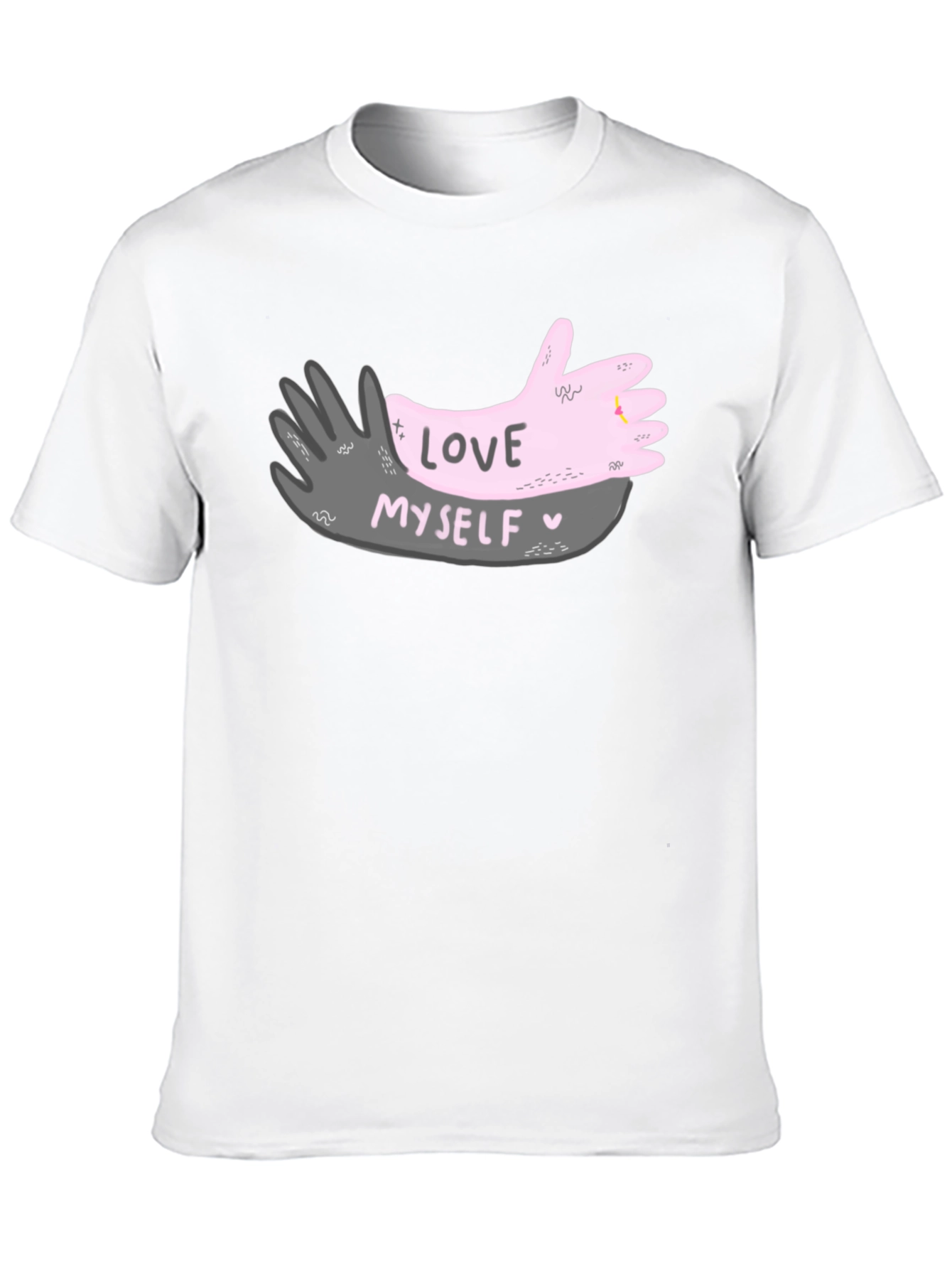 Black Love Myself Graphic T-Shirt view 10