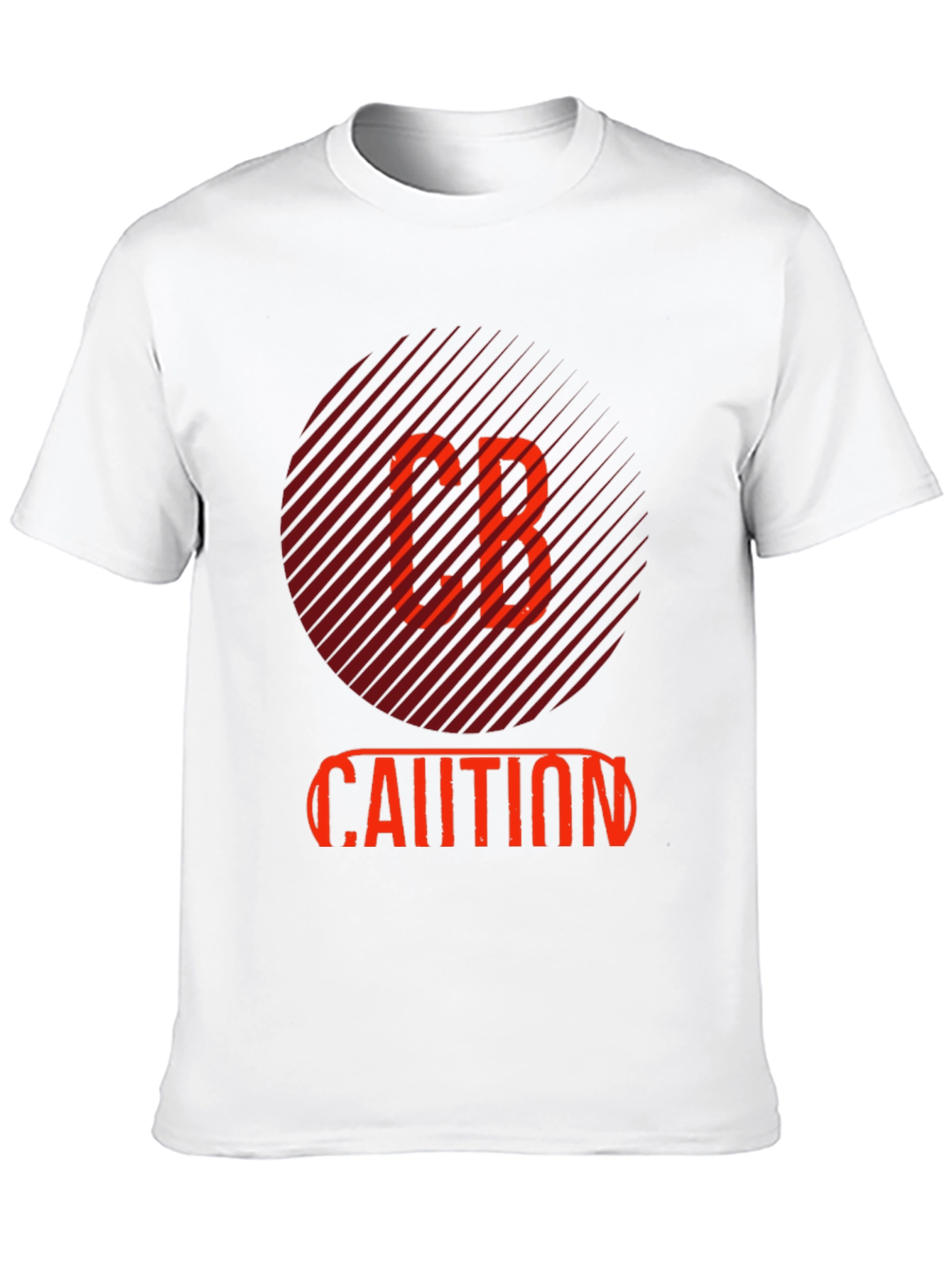 Black CB Caution Graphic Tee - Stylish Men's Black T-Shirt view 10