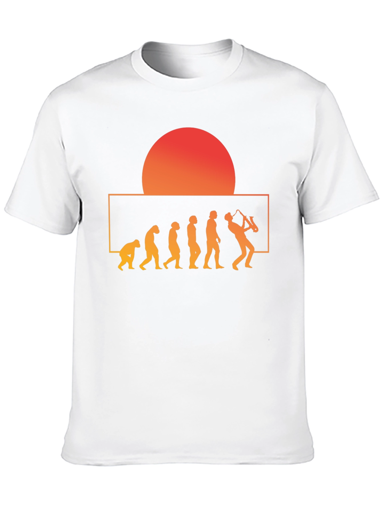 Black Evolution of Saxophone T-Shirt view 10