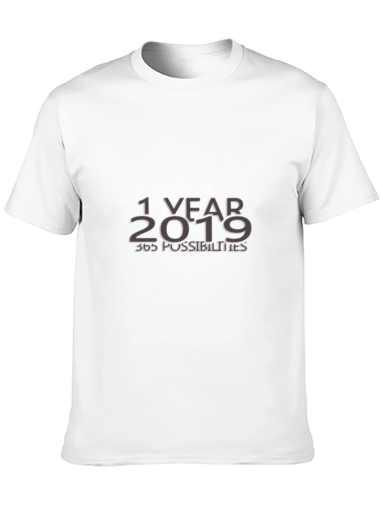 Black 1 Year 2019 Possibilities T-Shirt view 10