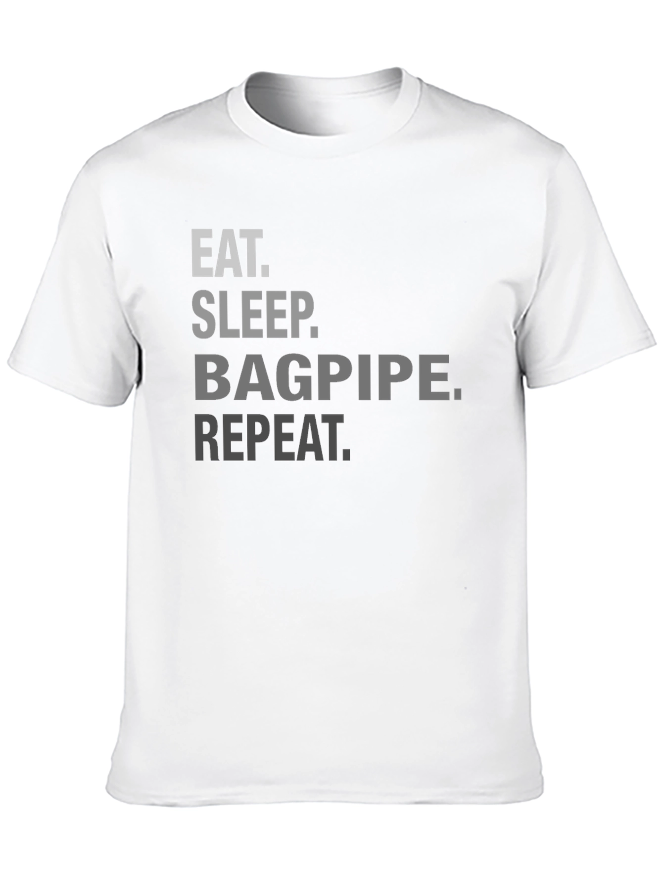 Black Eat Sleep Bagpipe Repeat Black T-Shirt view 10