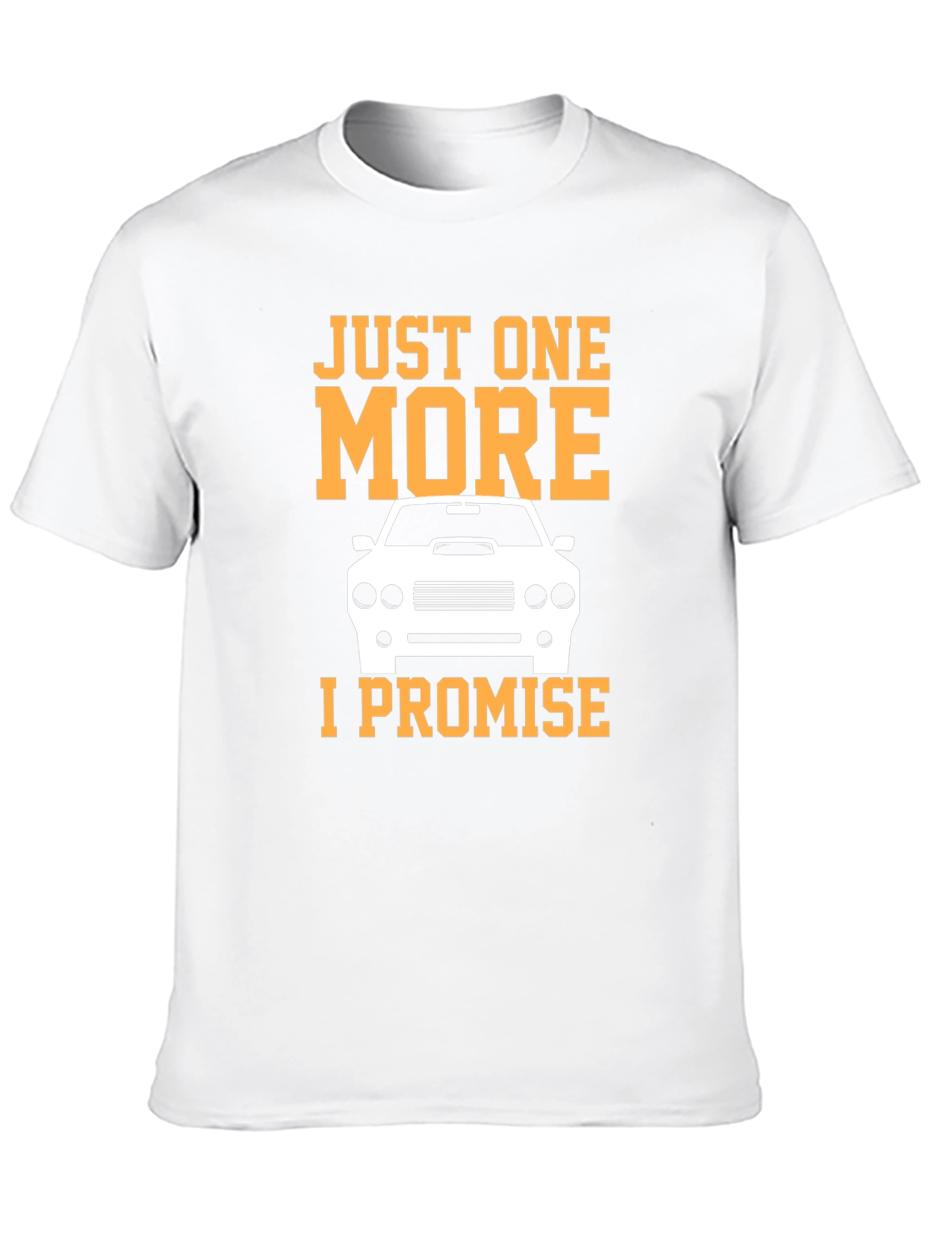 Black Just One More Car T-Shirt - Black Cotton Tee view 10