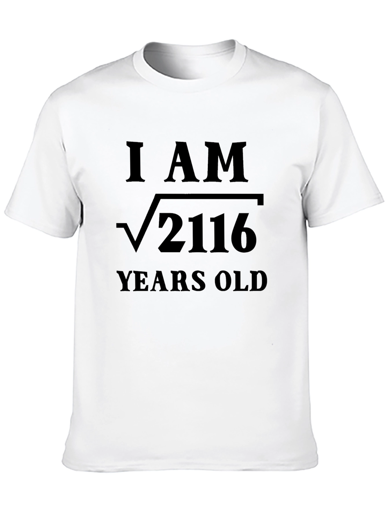 Black Funny Math Birthday T-Shirt - Root of 2116 view 10