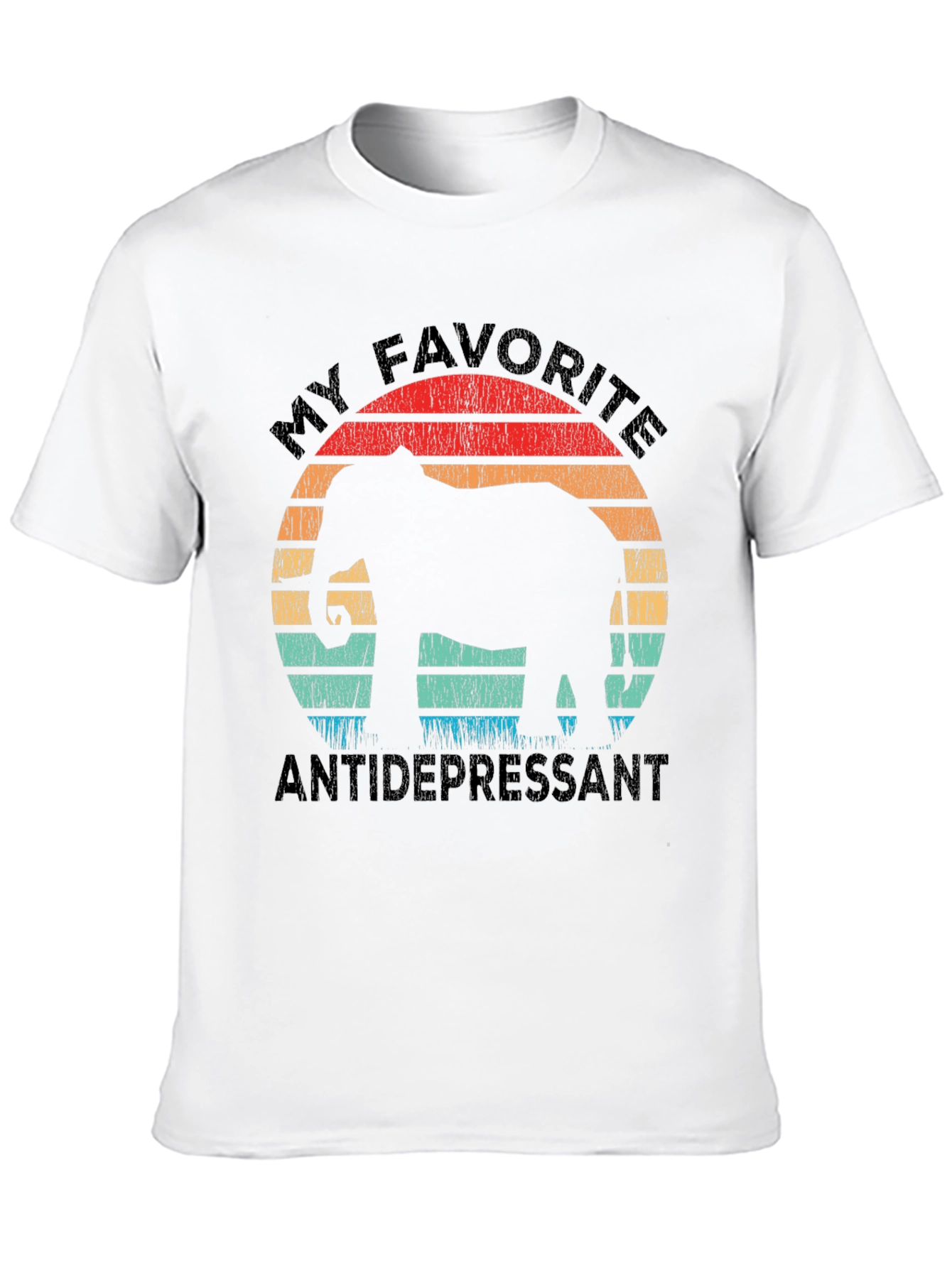Black Elephant Antidepressant Tee - Comfort & Style view 10