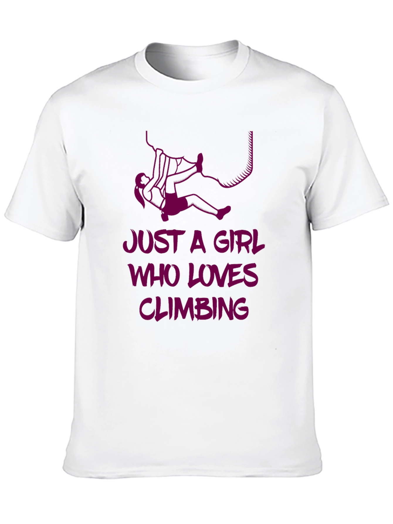 Black Climbing Girl Graphic Tee - Love to Climb! view 10