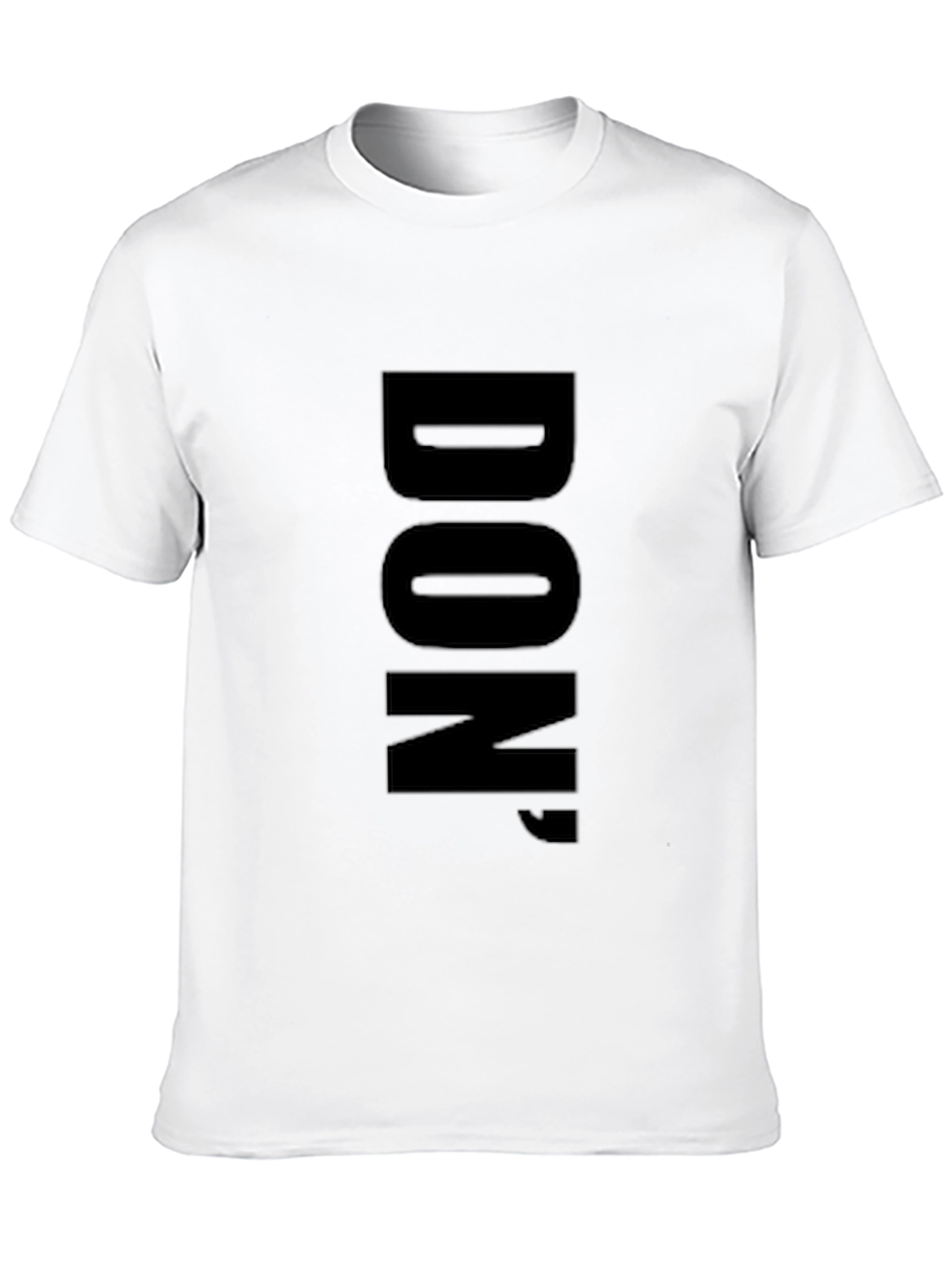 Black Bold 'DON' Black Graphic Tee - Minimalist Style view 10