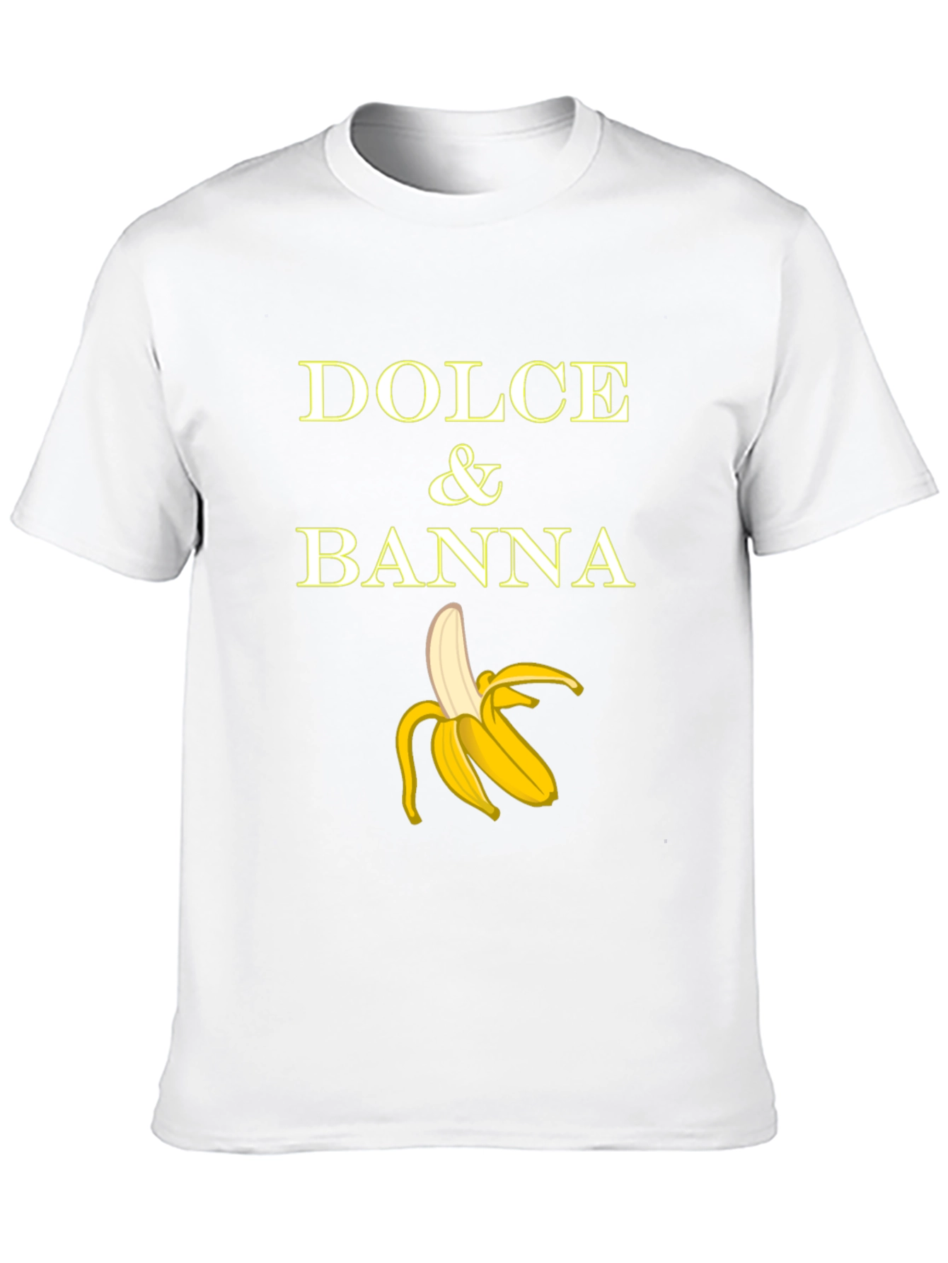 Black Dolce & Banna T-Shirt Funny Banana Graphic Tee view 10