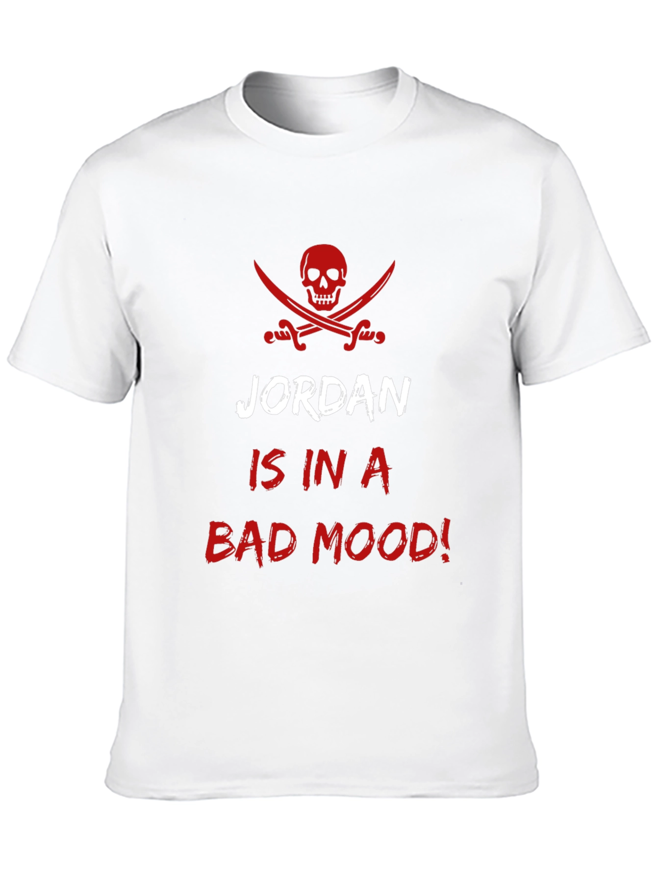 Black Jordan is in a Bad Mood! T-Shirt - Funny Graphic Tee view 10