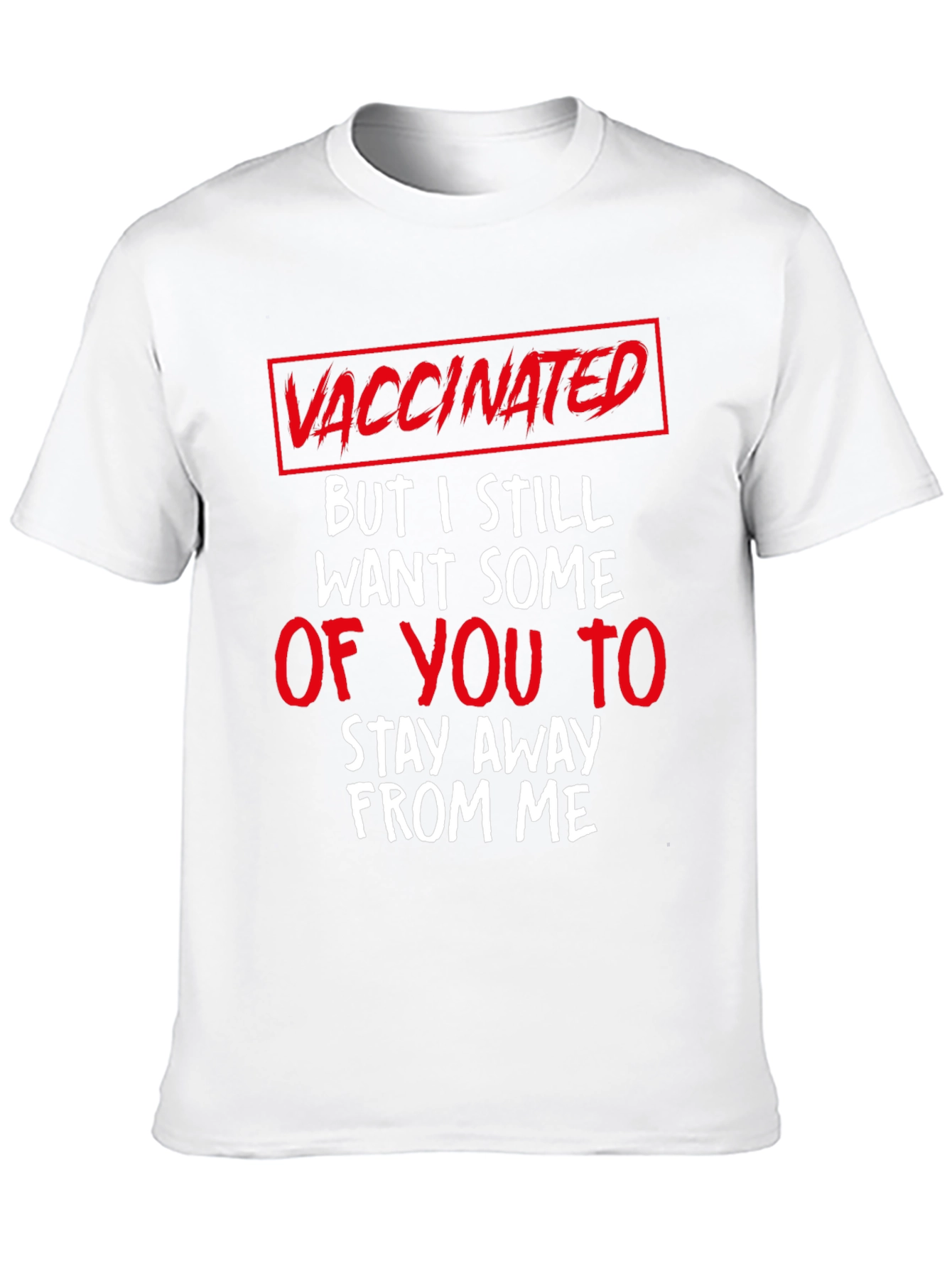 Black Vaccinated Funny Graphic T-Shirt view 10