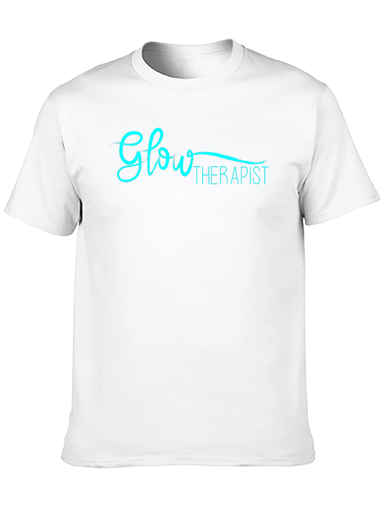 Black Glow Therapist Black T-Shirt view 10