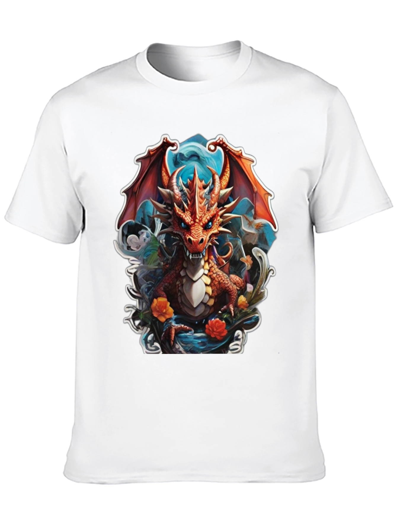 Dragon Graphic Tee - Fantasy Art Shirt - 10