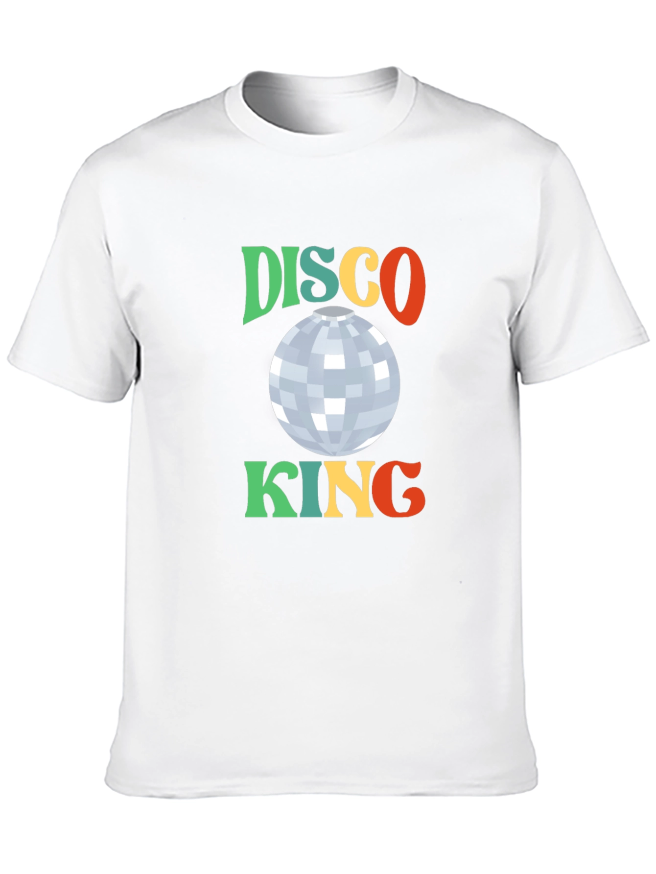 Black Retro Disco King Graphic T-Shirt view 10