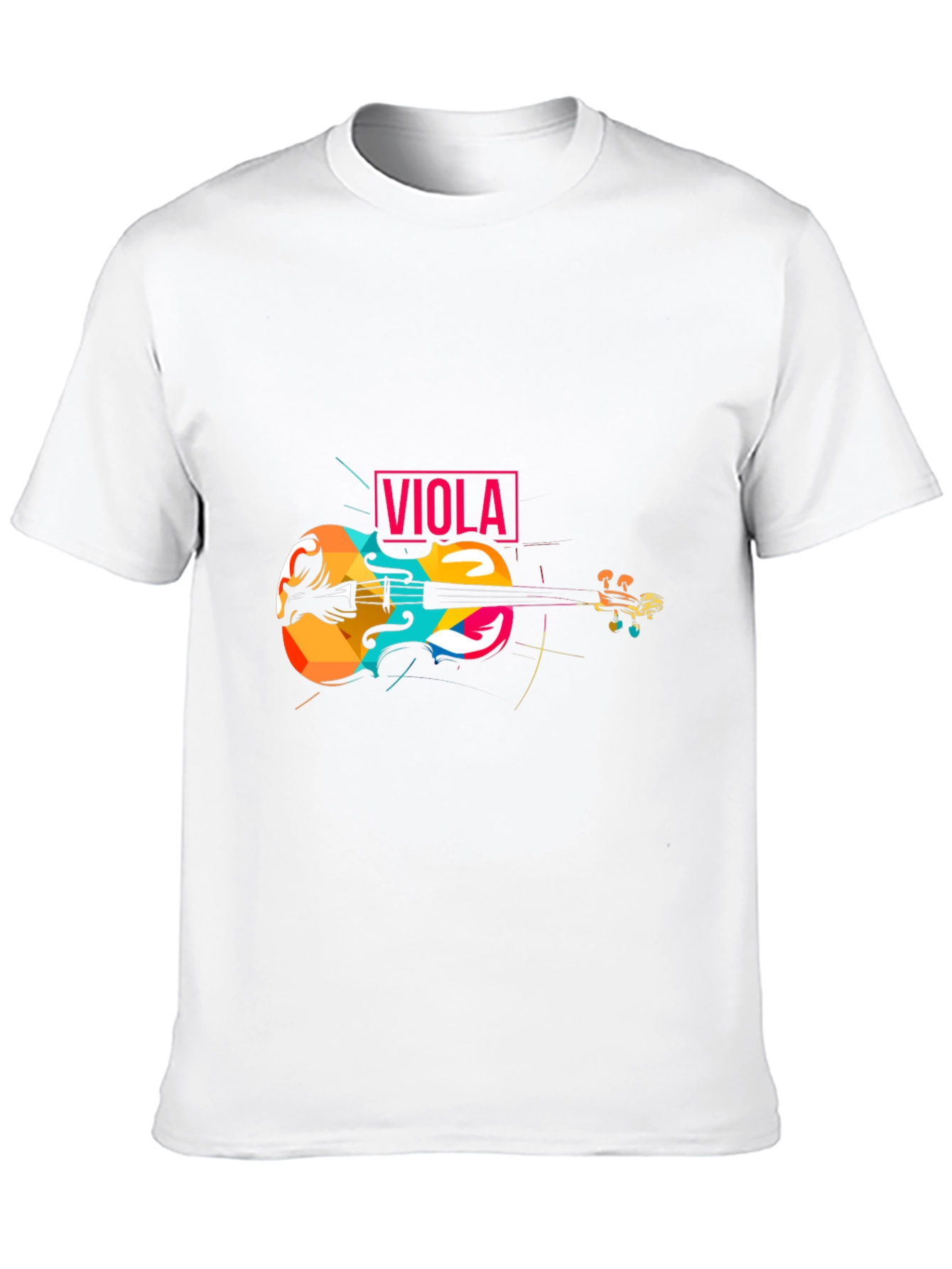 Black Colorful Viola Graphic T-Shirt view 10