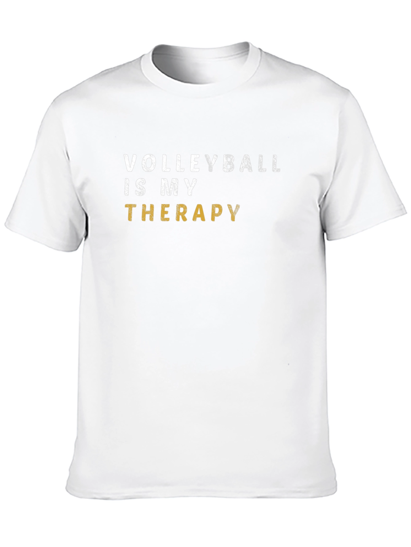 Black Volleyball Is My Therapy Graphic T-Shirt view 10