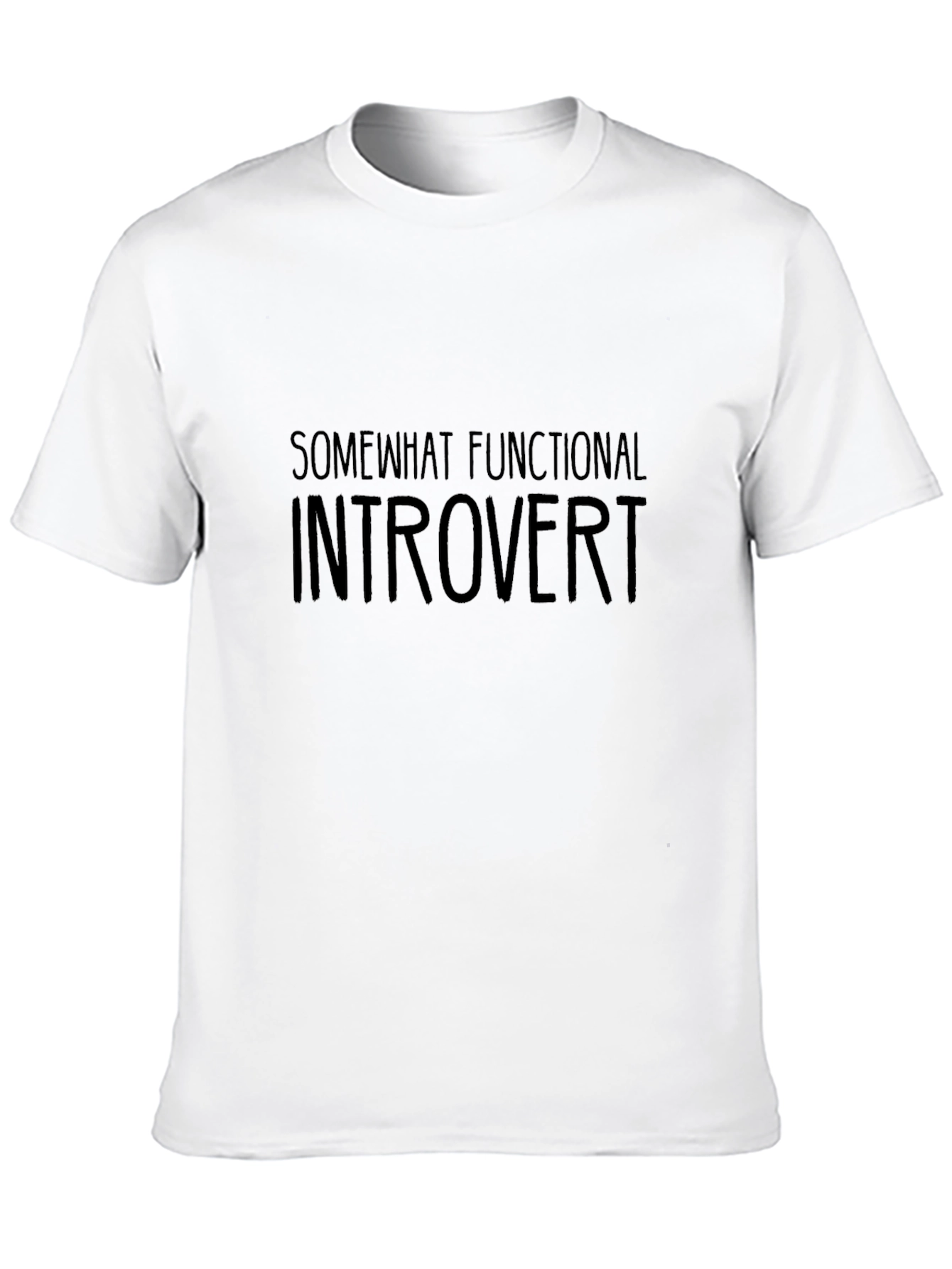 Black Introvert T-Shirt: Somewhat Functional Graphic Tee view 10
