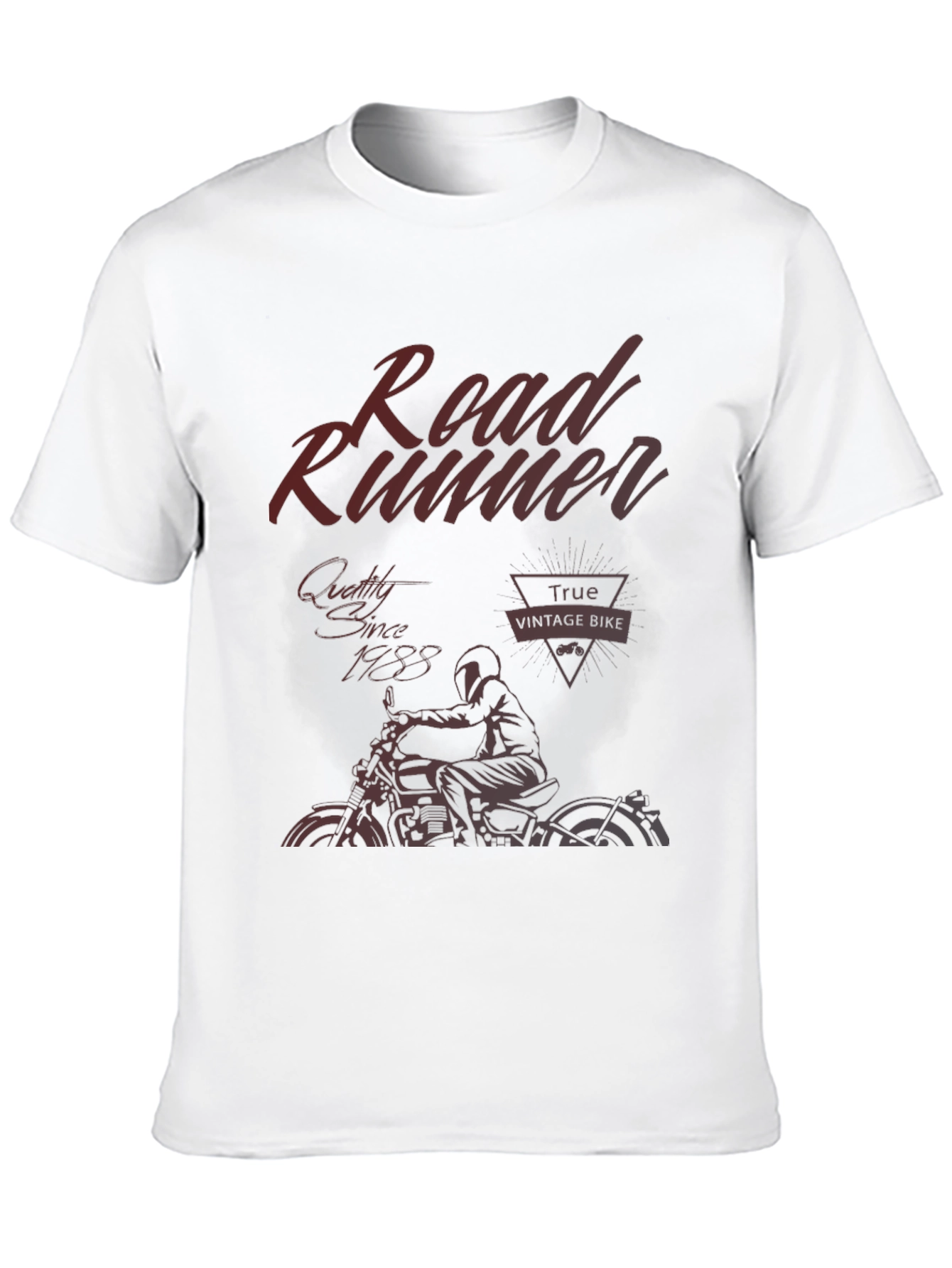 Black Road Runner Vintage Bike T-Shirt - Black view 10
