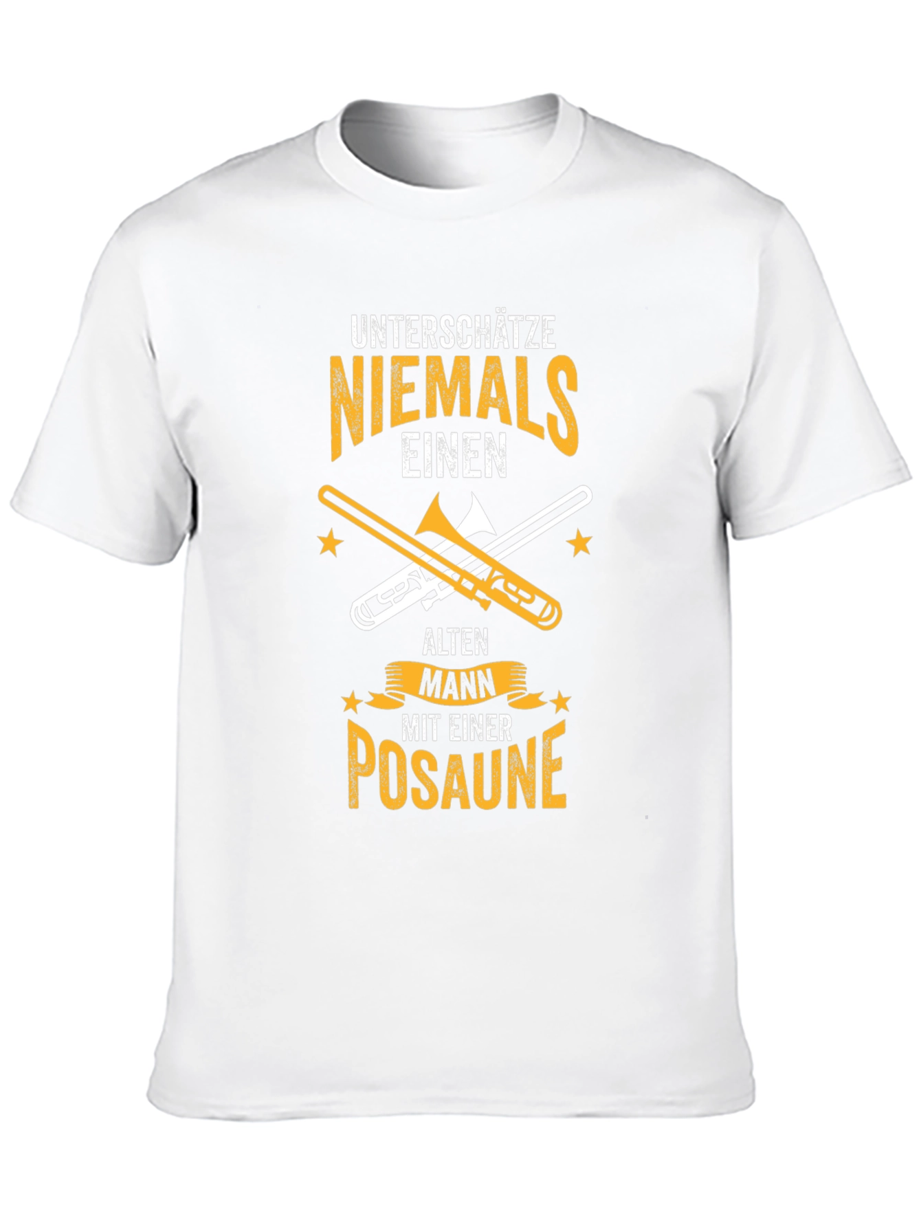 Black Unterschatze Niemals Posaune T-Shirt view 10
