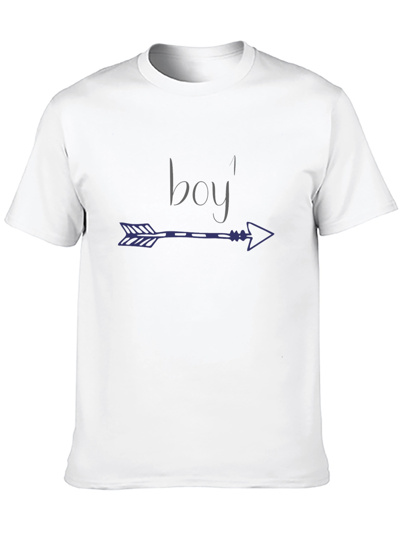 Black Boy Arrow Graphic Tee - Black Cotton Blend view 10