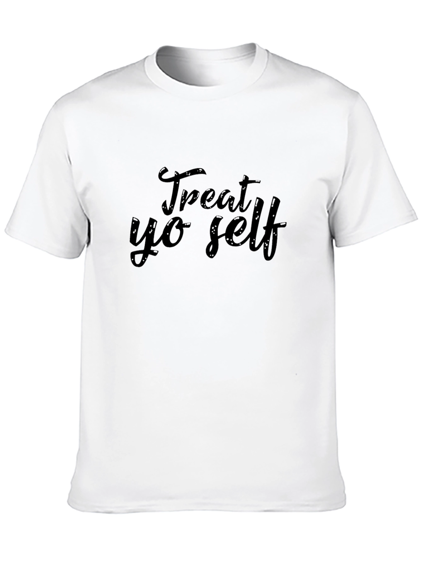 Black Treat Yo Self Black Graphic Tee view 10