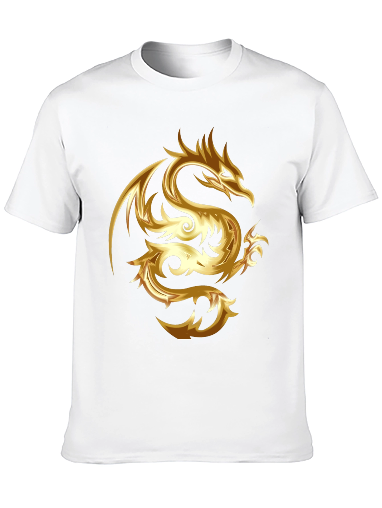 Black Golden Dragon Graphic Tee - Stylish & Bold view 10