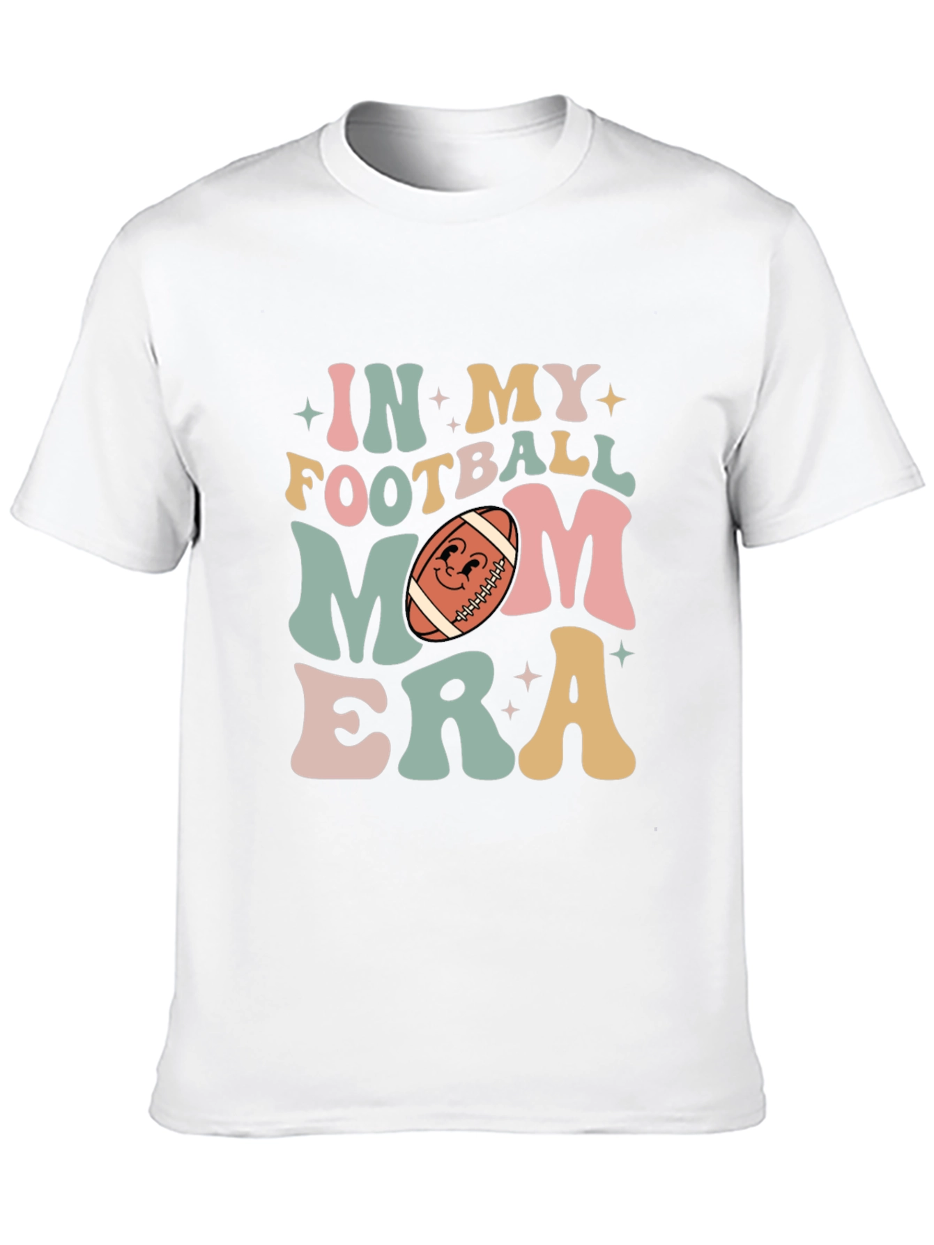 Black Football Mom Era T-Shirt view 10