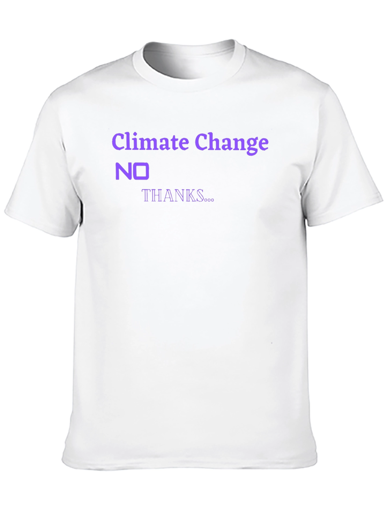 Black Climate Change 'No Thanks' Graphic T-Shirt view 10