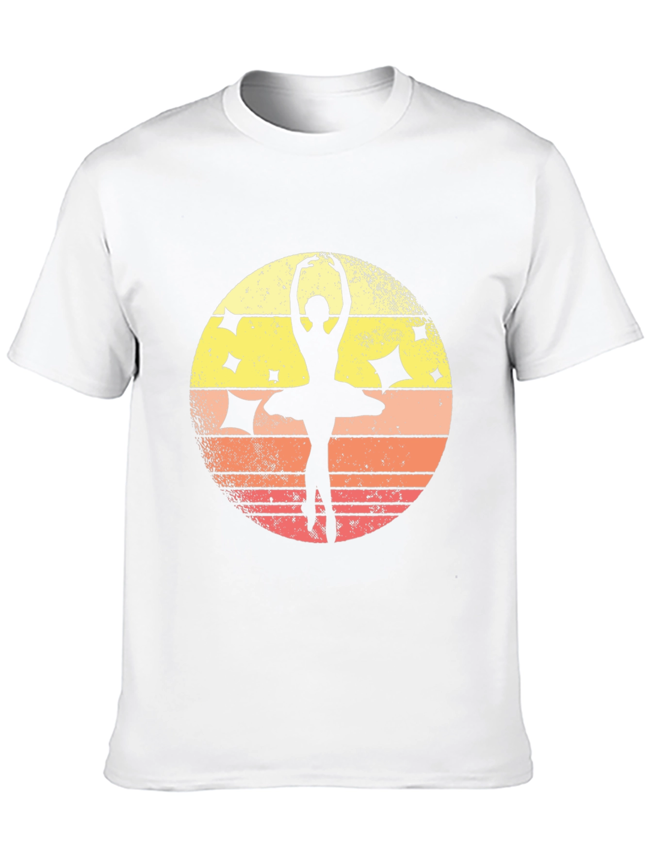 Black Ballet Dancer Silhouette Graphic Tee view 10