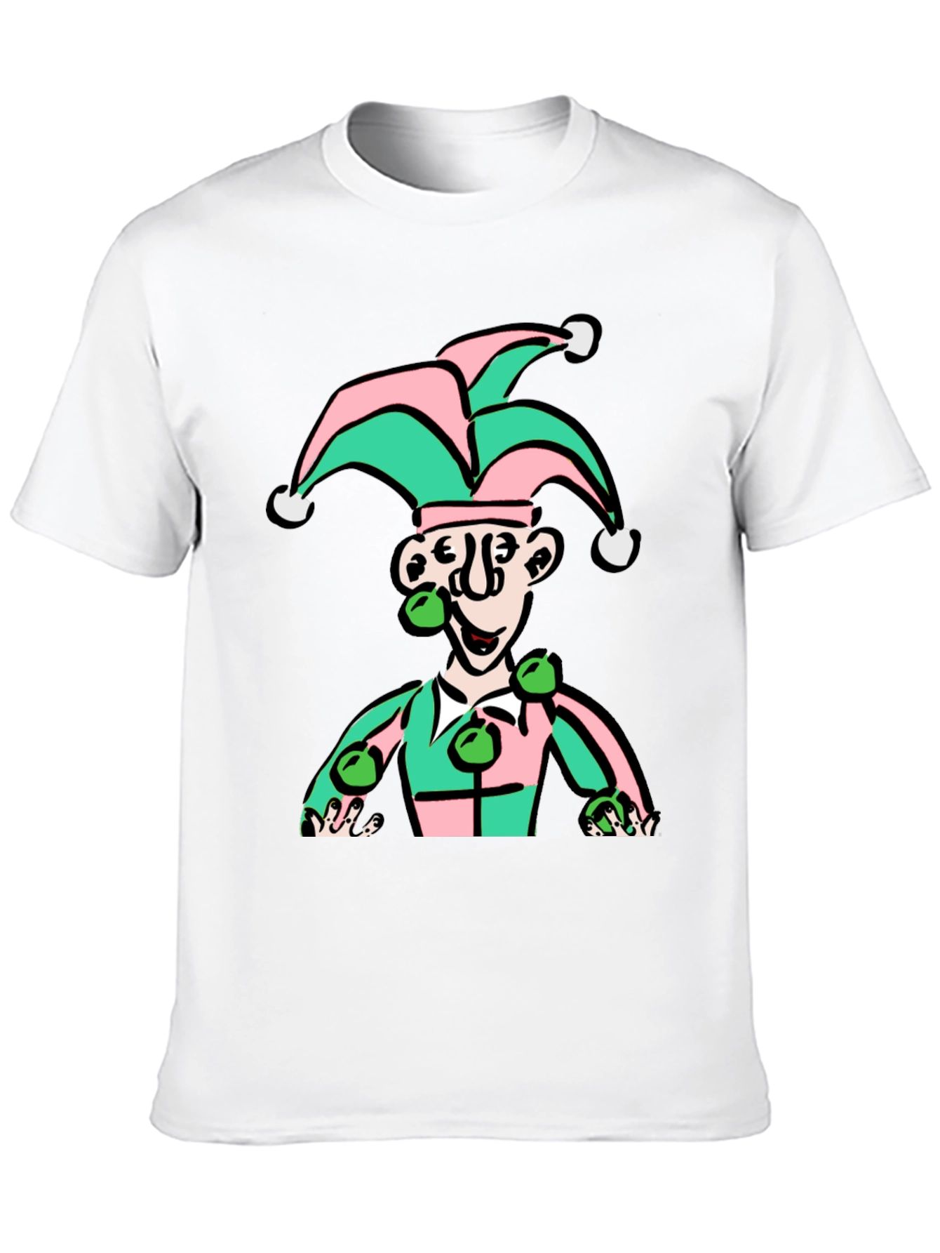 Black Jester Graphic T-Shirt - Playful & Unique Design view 10