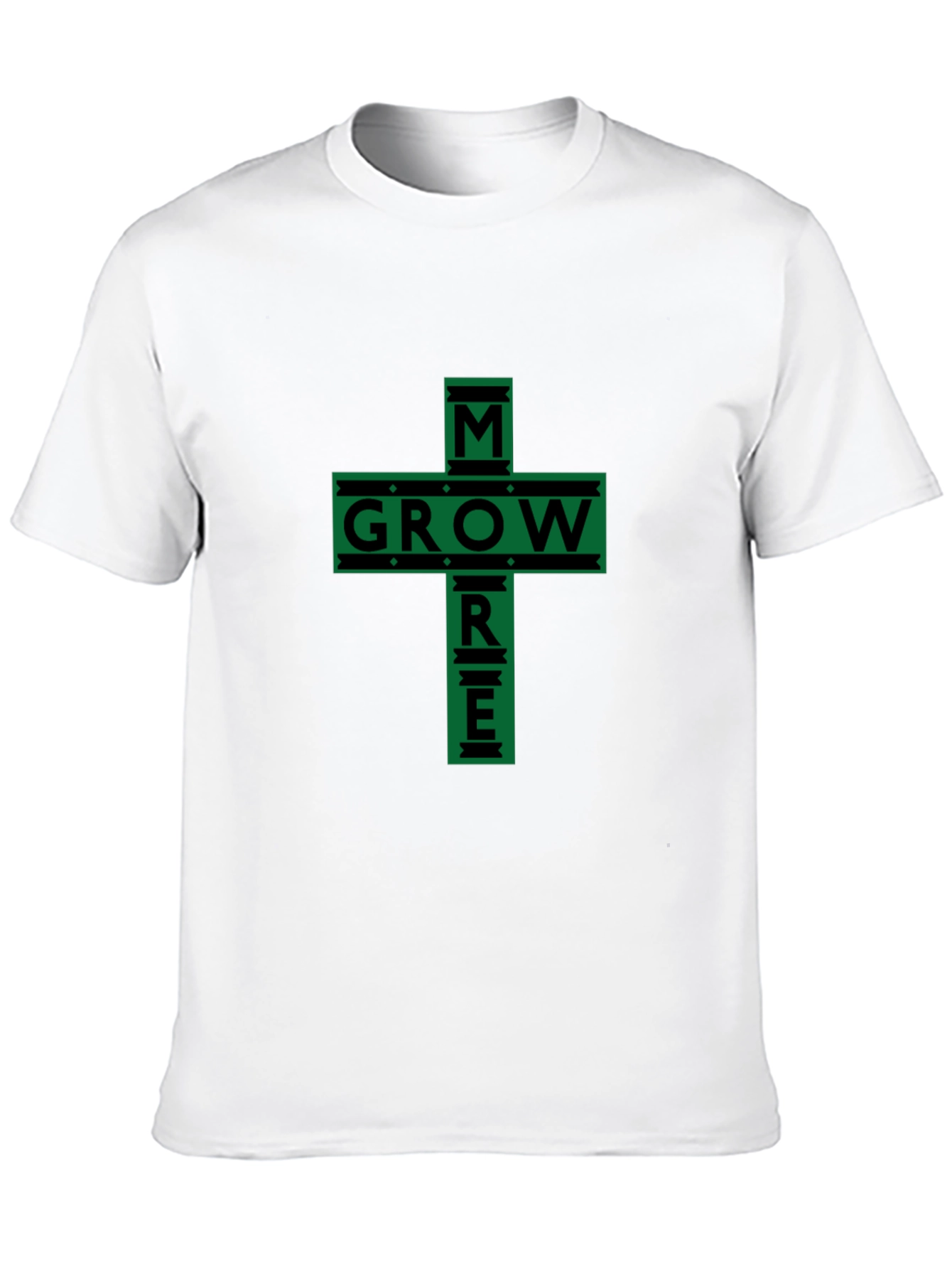 Black Grow More Graphic Tee - Black Cotton Blend view 10