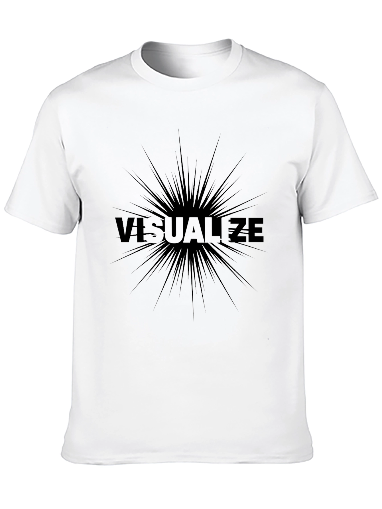Black Visualize Graphic T-Shirt - Stylish Black Tee view 10