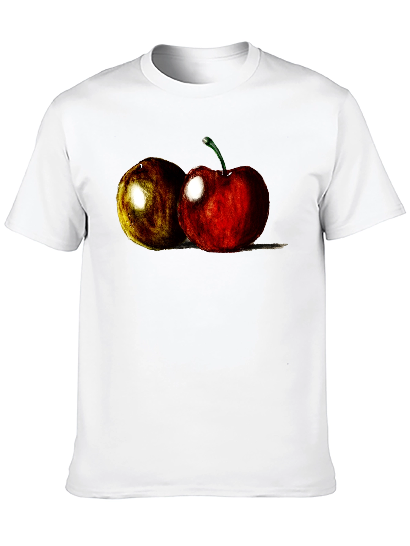 Black Cherry Fruit Graphic Tee - Soft Cotton Blend view 10