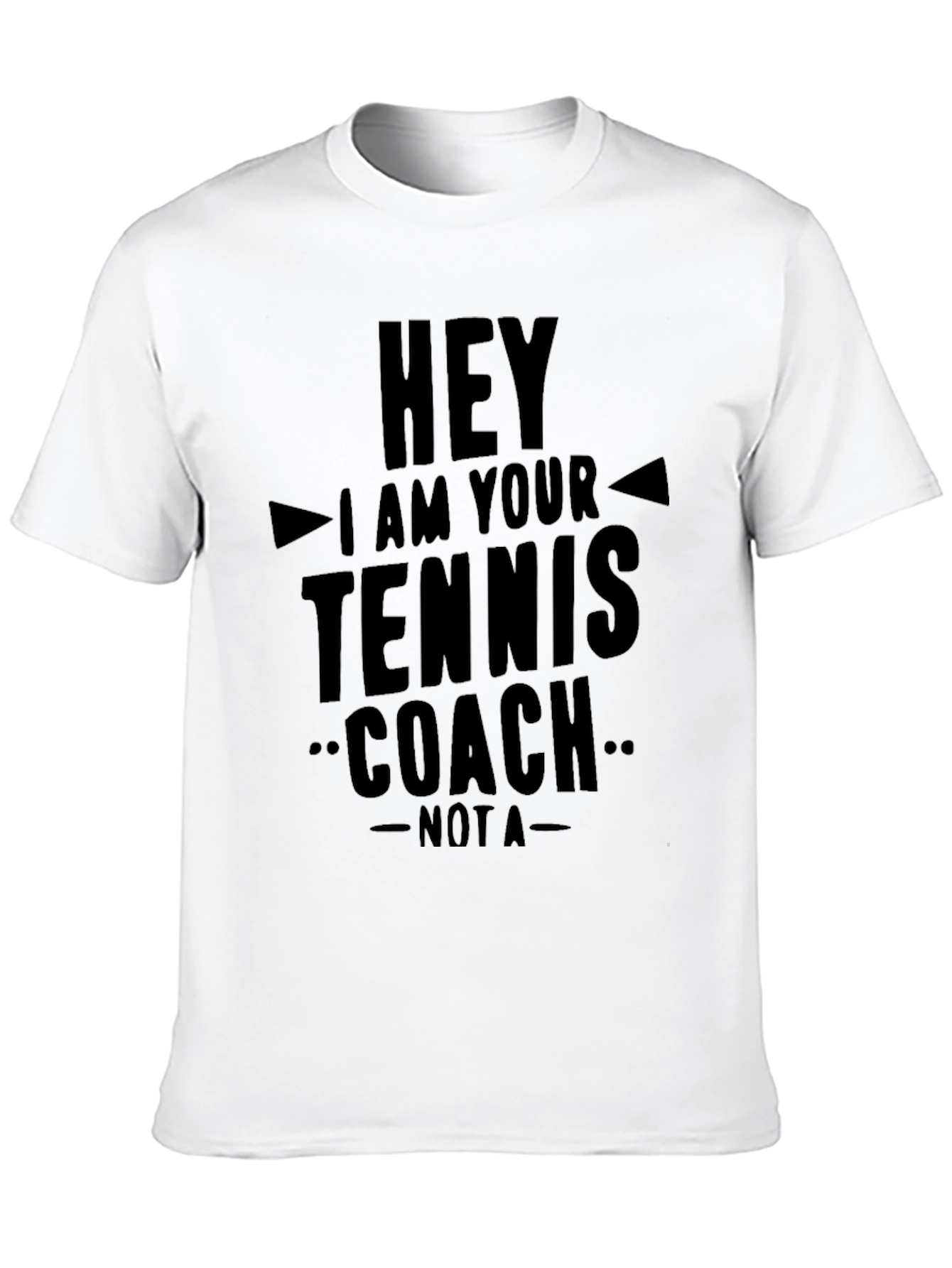 Black Tennis Coach T-Shirt - Funny Sarcastic Tee view 10