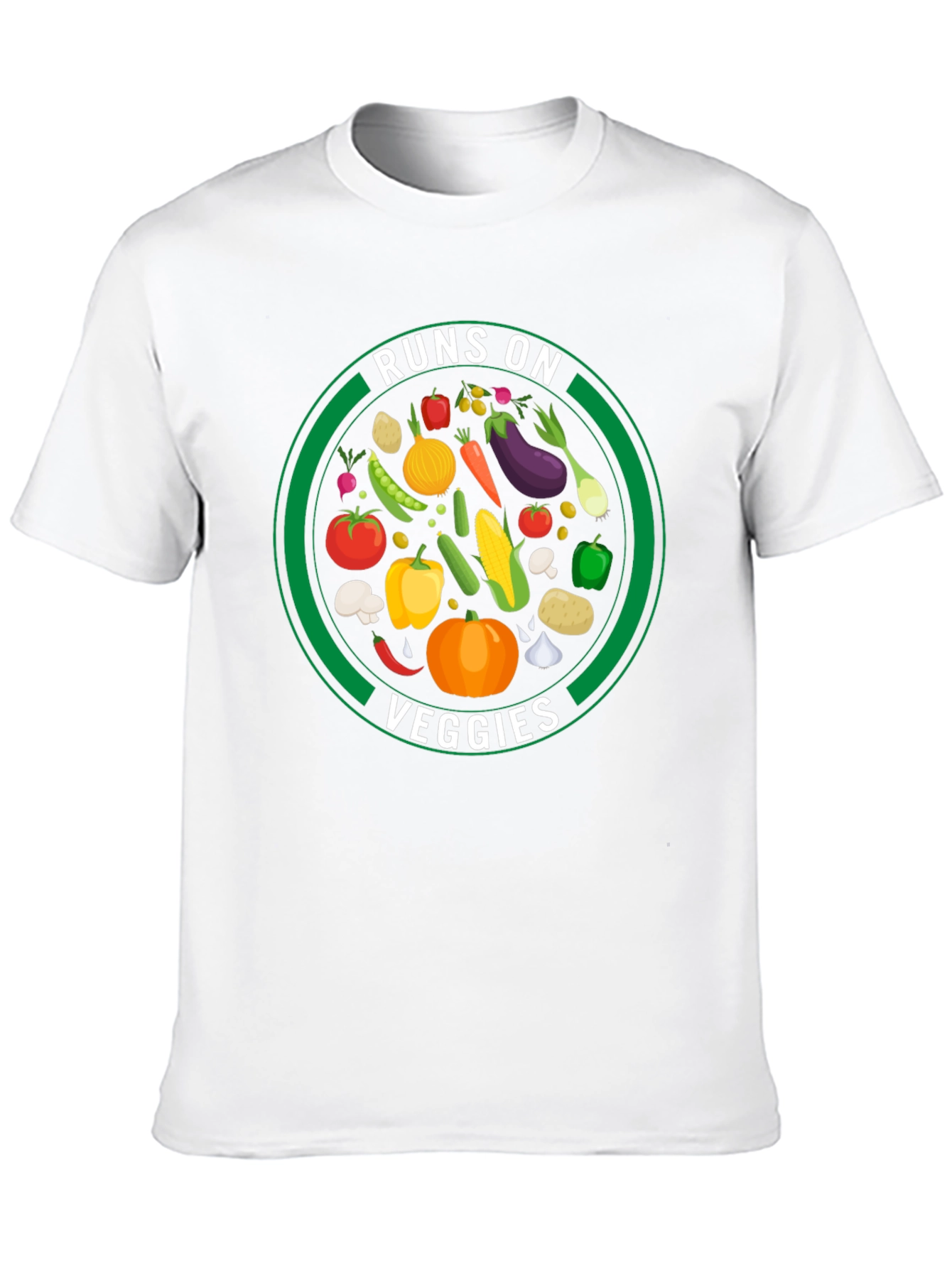 Runs on Veggies Graphic T-Shirt - Vegan Lifestyle - 10
