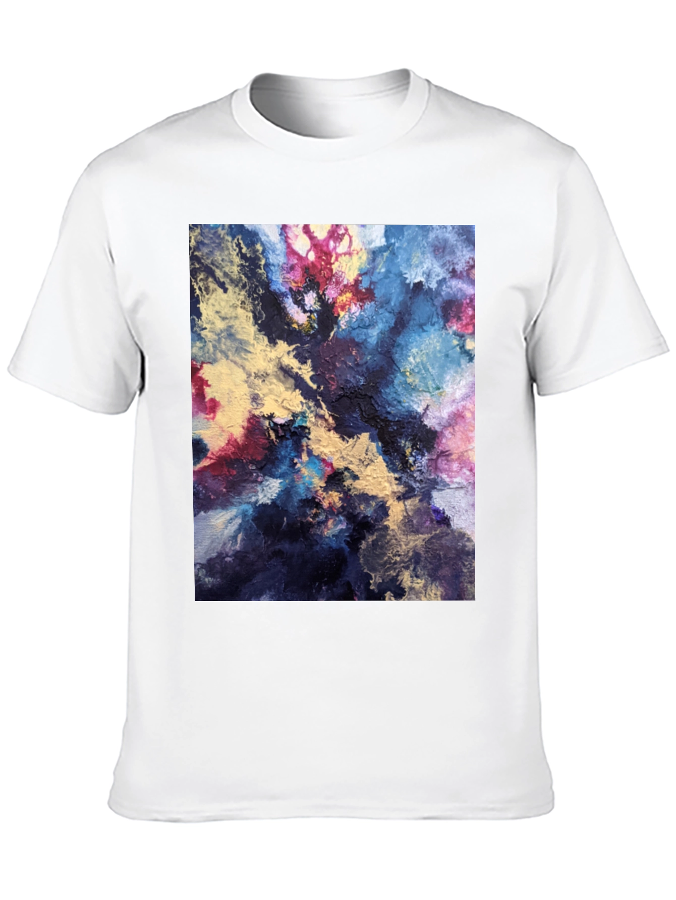 Black Abstract Art Black T-Shirt view 10