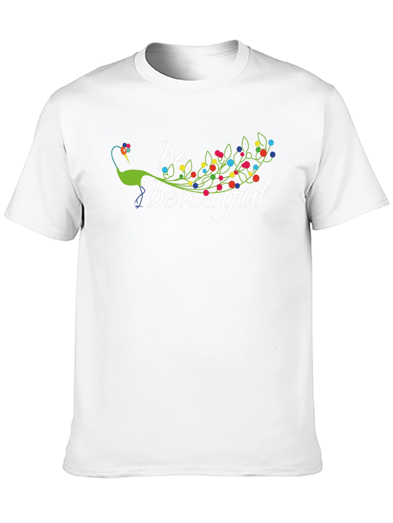 Black Be Beautiful Peacock Graphic T-Shirt view 10