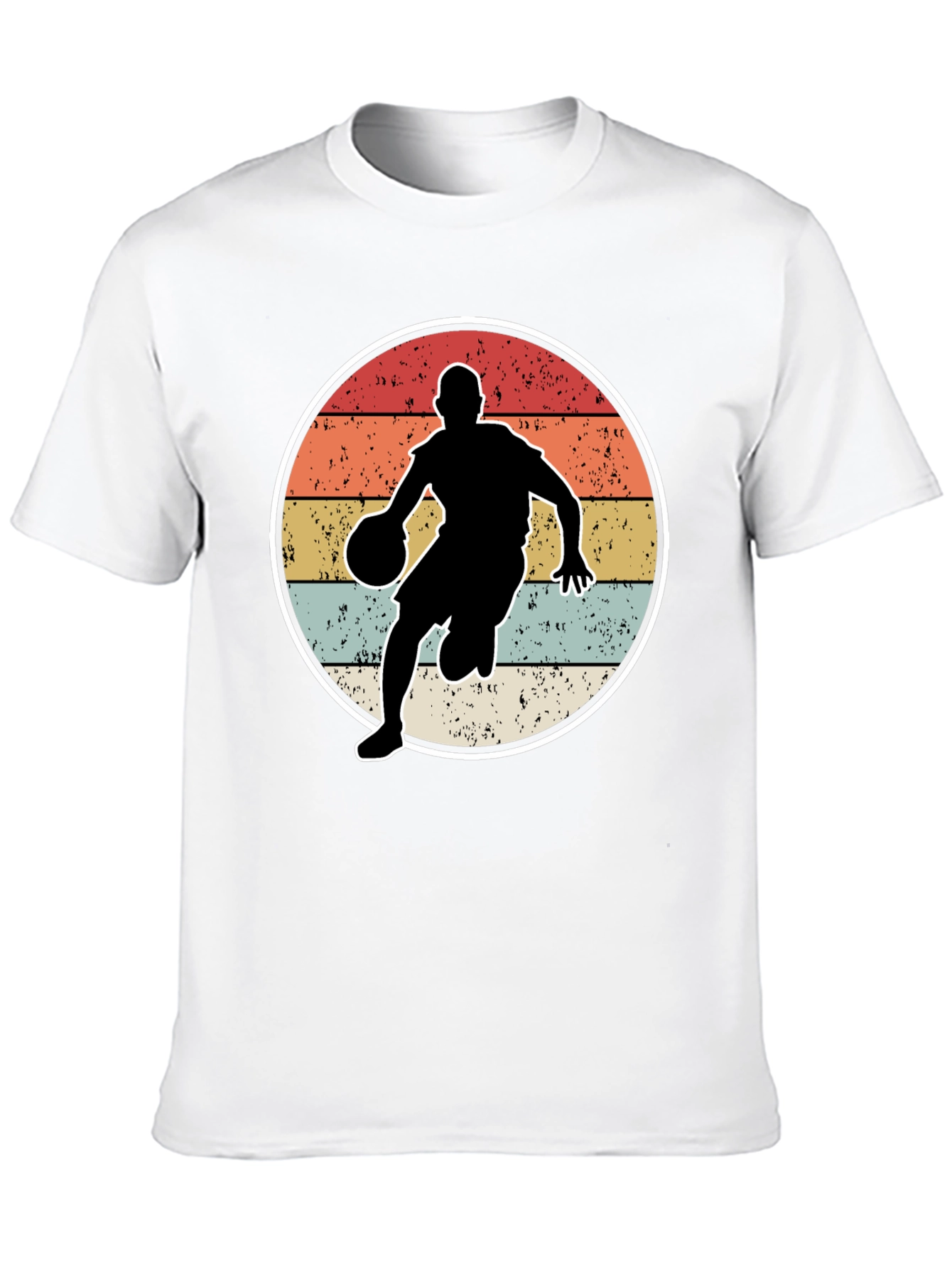 Vintage Basketball Player Graphic Tee - 10