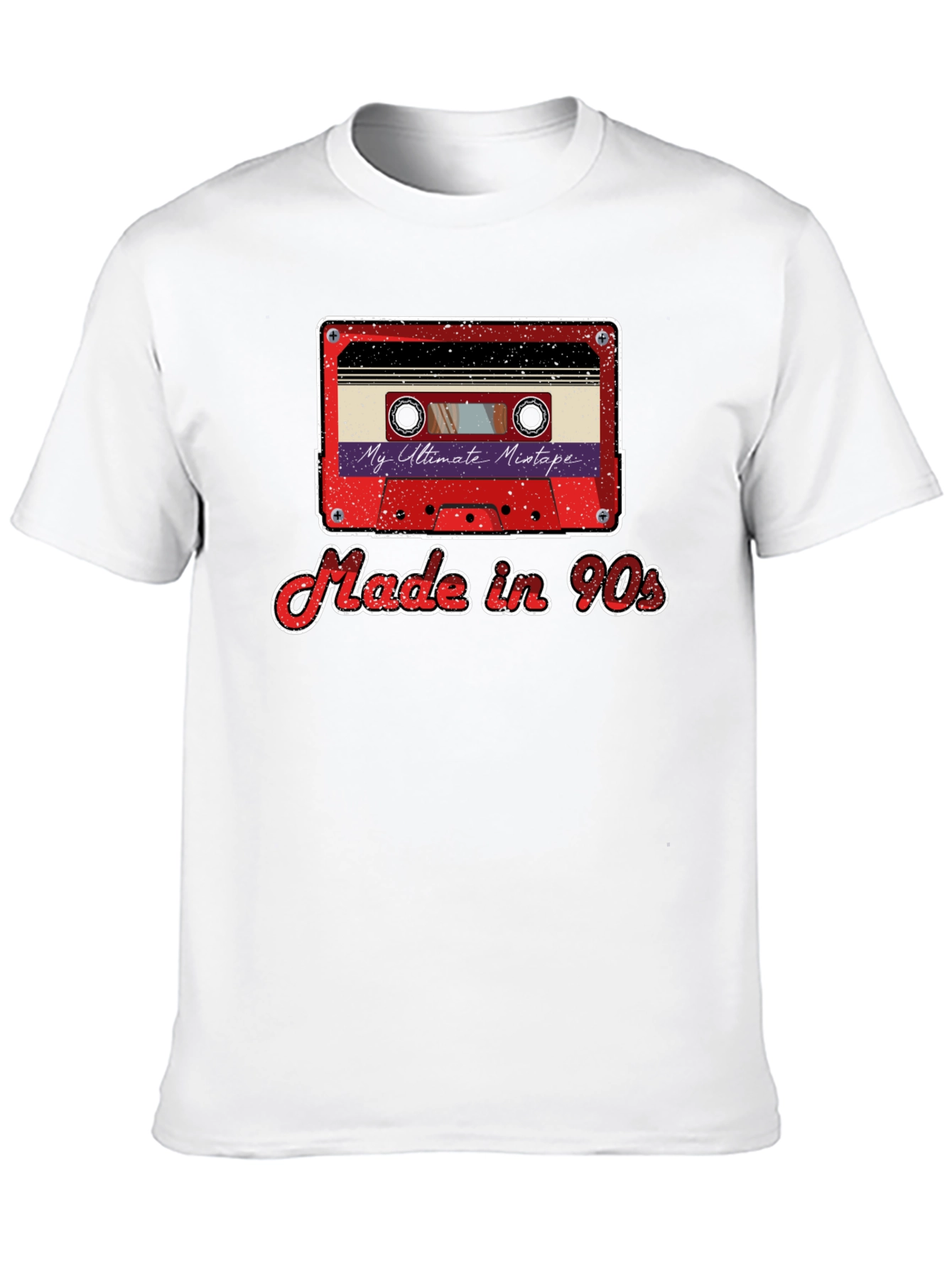 Black Made in 90s Mixtape Graphic Tee view 10