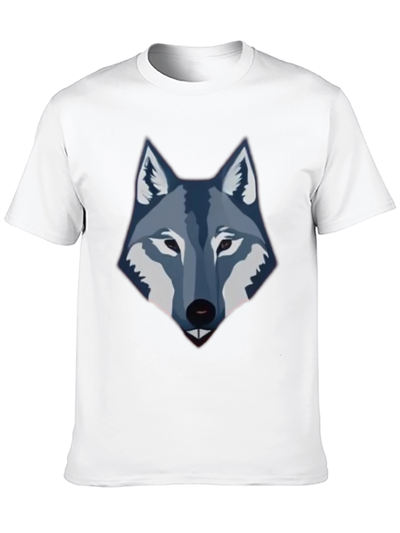 Black Men's Black Wolf Graphic Tee view 10