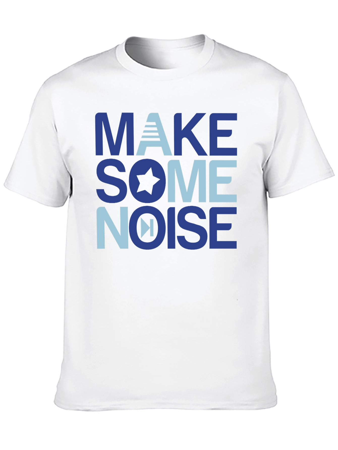 Black Make Some Noise Graphic T-Shirt - Soft Cotton Blend view 10