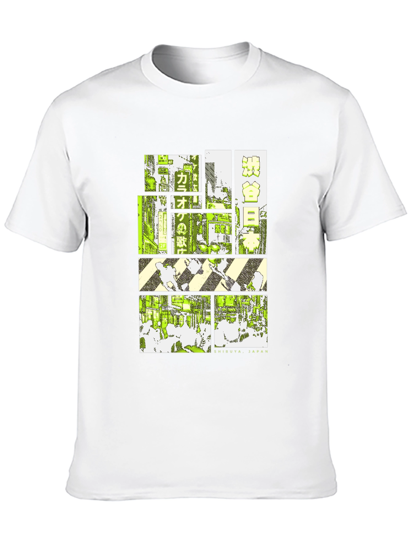 Black Retro Shibuya Japan T-Shirt - Urban Style view 10