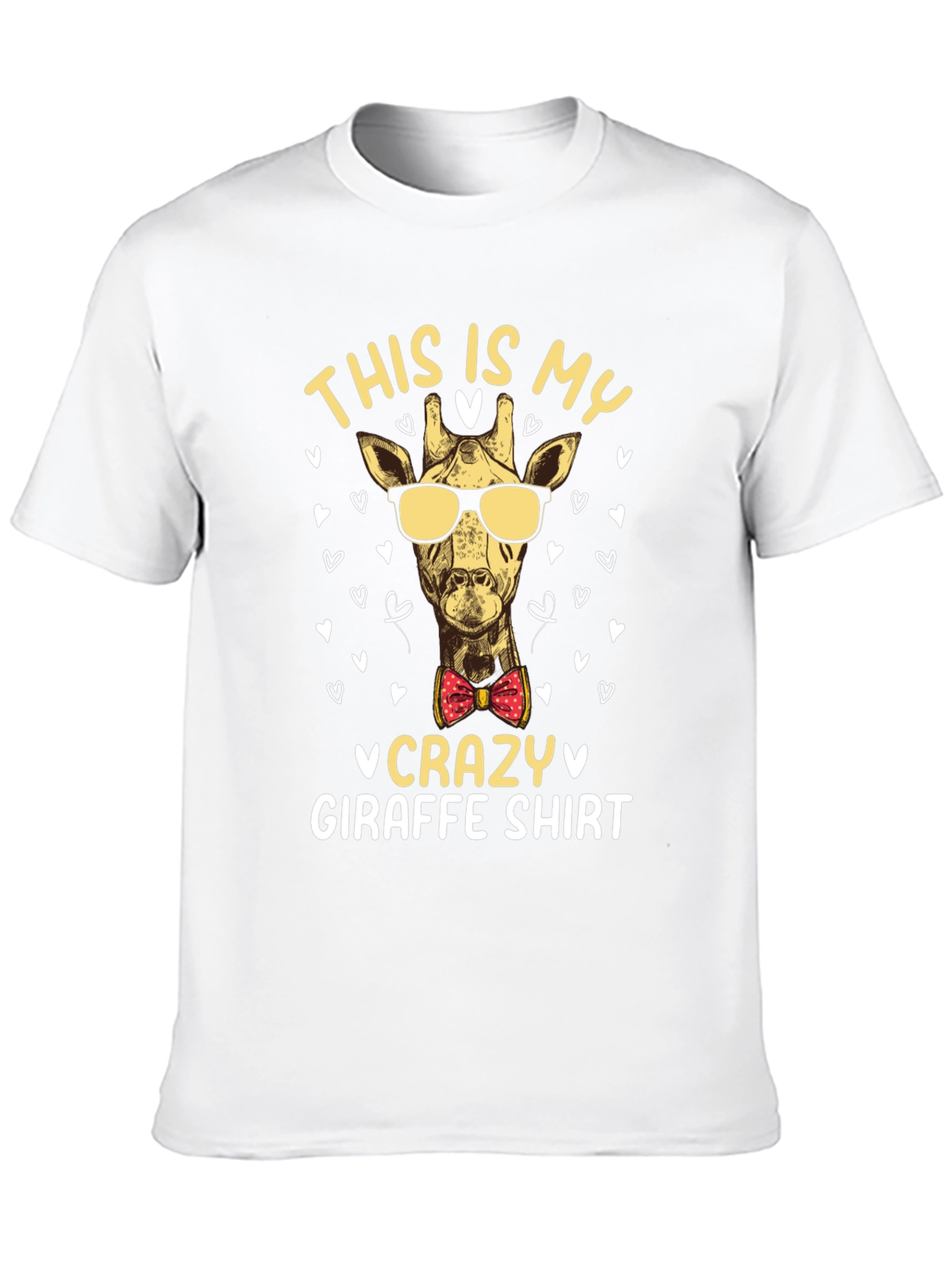 Black Crazy Giraffe T-Shirt - Novelty Animal Tee view 10