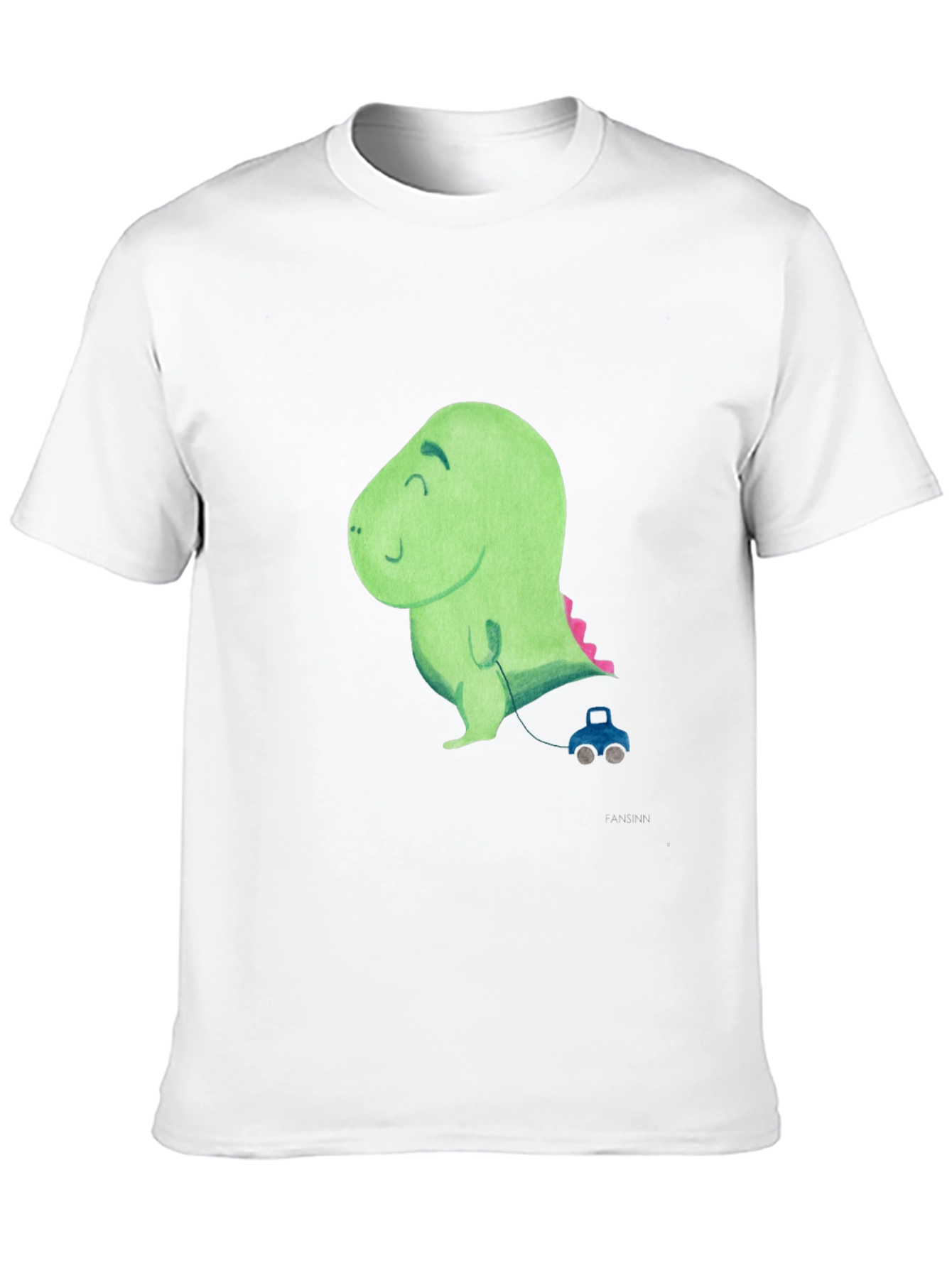 Black Cute Dinosaur Toy Car T-Shirt view 10