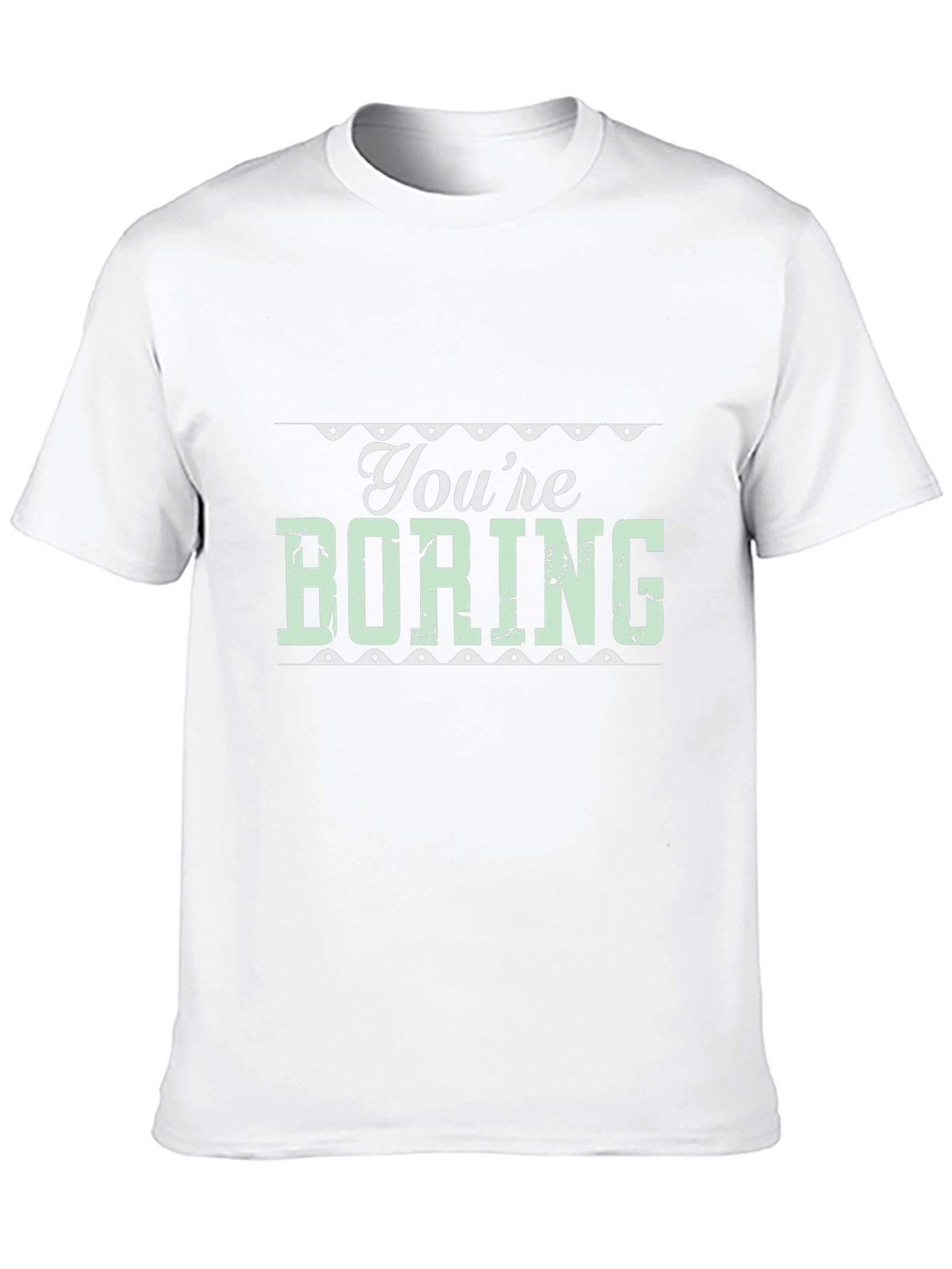 Black You're Boring Graphic Tee - Black T-Shirt view 10