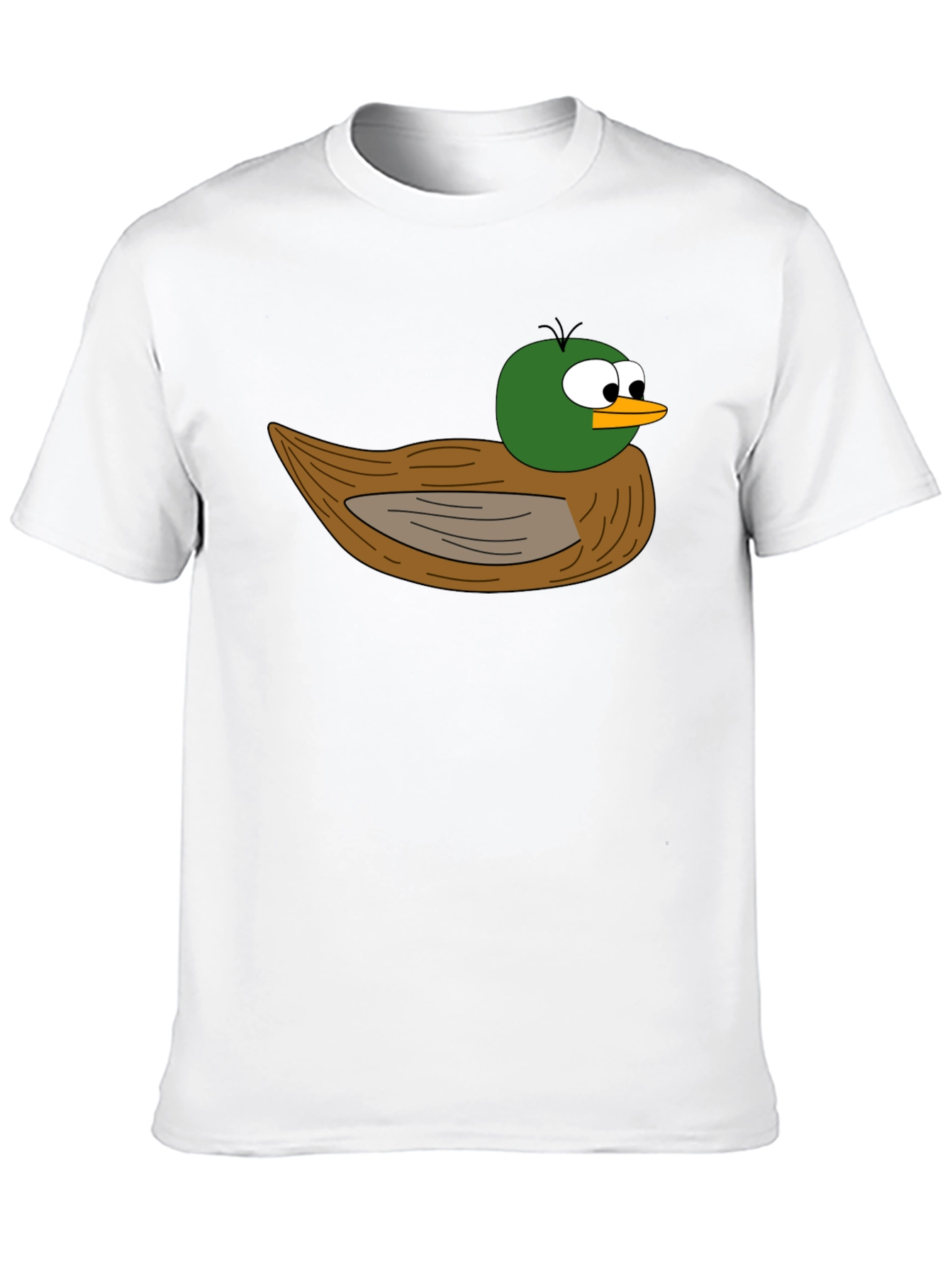 Black Cartoon Duck Graphic Black T-Shirt view 10
