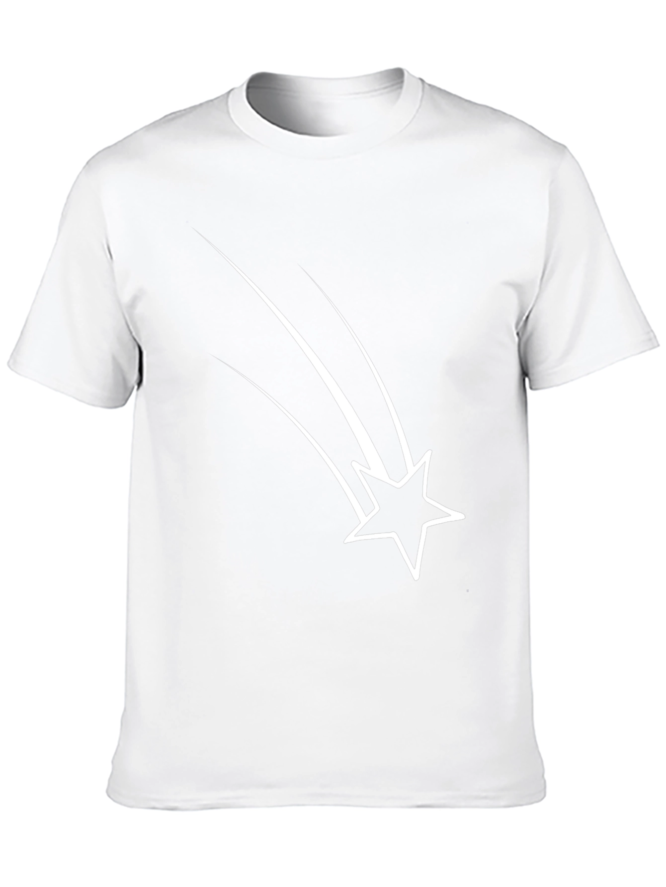 Black Black Tee with Shooting Star Design view 10
