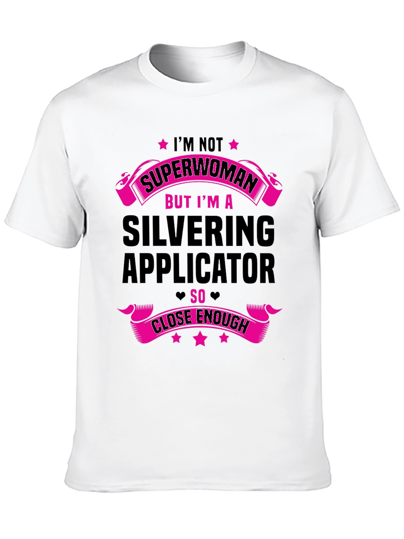 Black Silvering Applicator Funny T-Shirt view 10