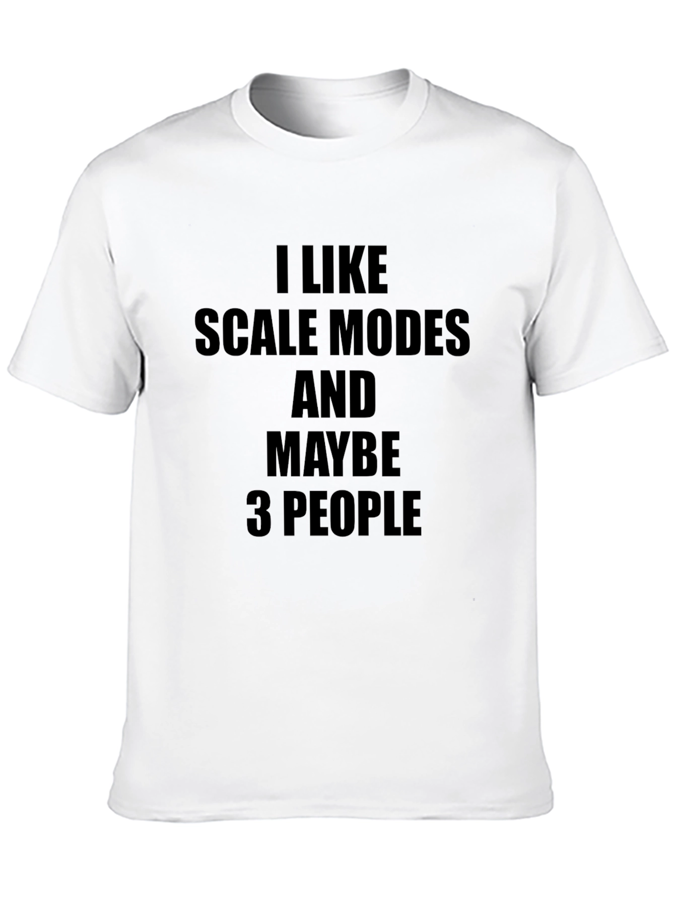 Black I Like Scale Models T-Shirt view 10