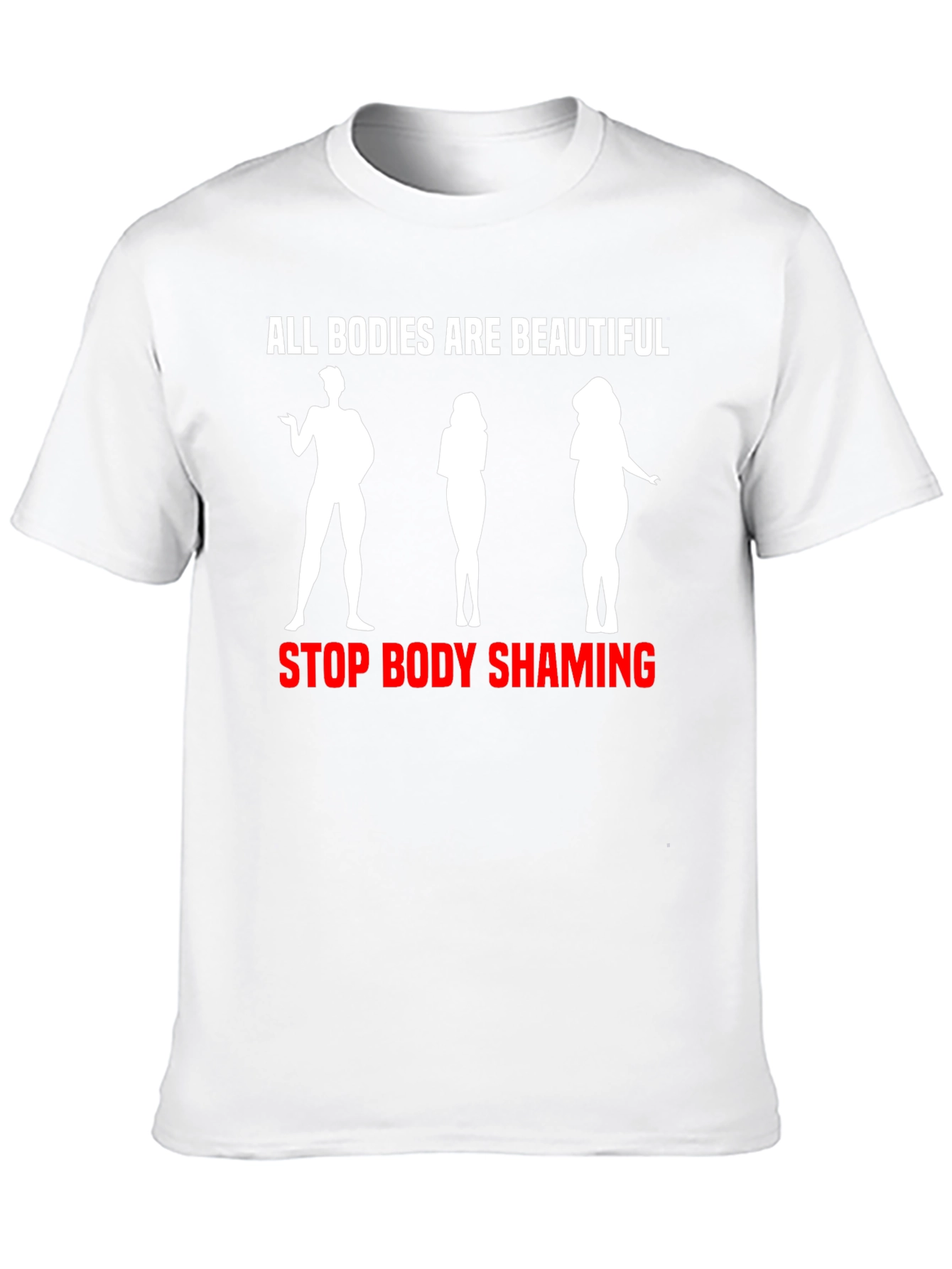 Black All Bodies are Beautiful Graphic Tee view 10