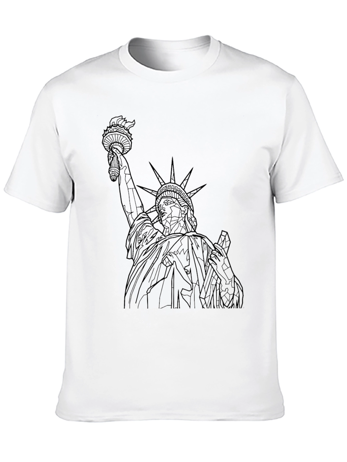 Black Statue of Liberty Graphic Tee - Black view 10