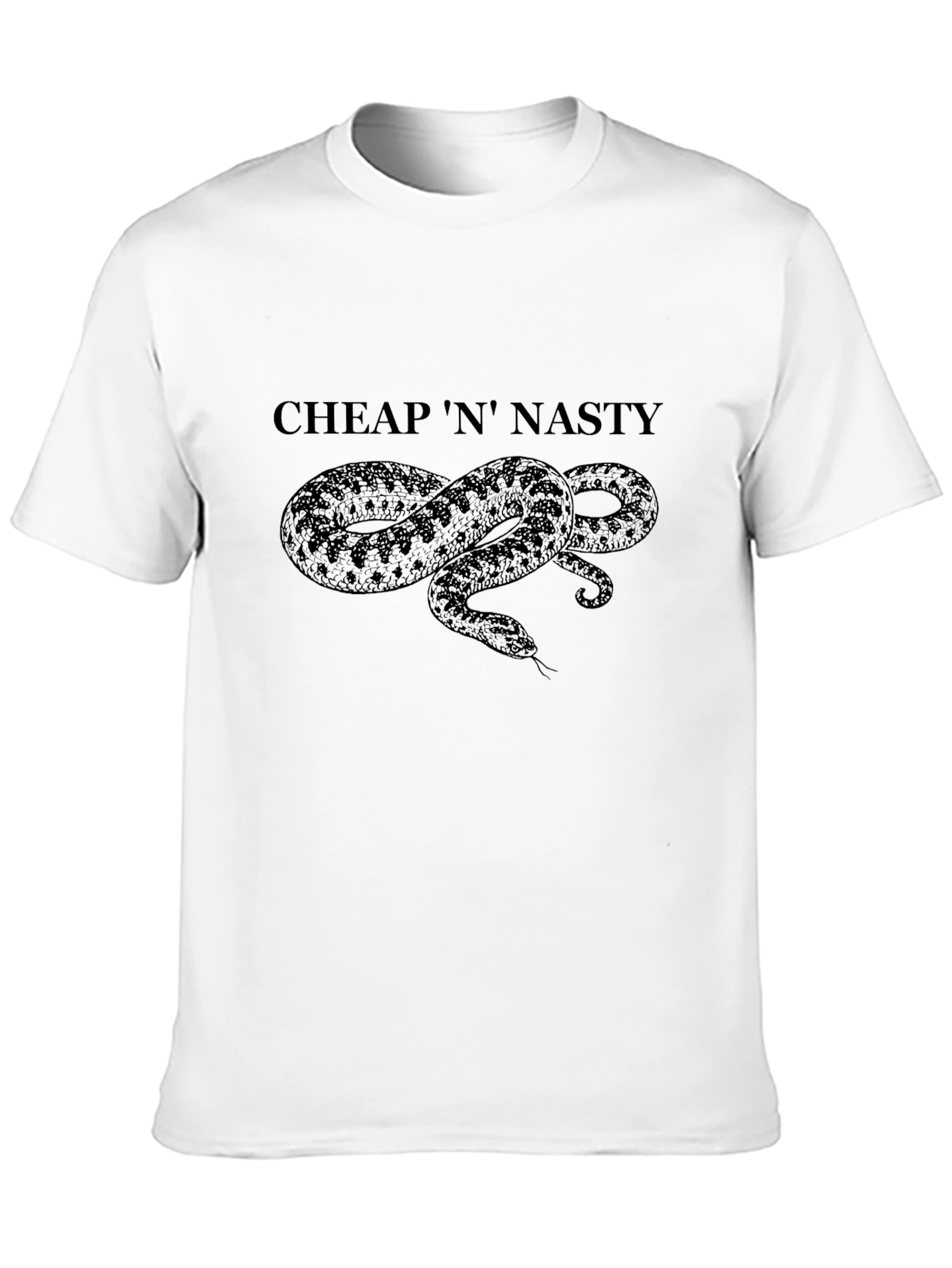 Black Cheap 'N' Nasty Snake Graphic T-Shirt view 10